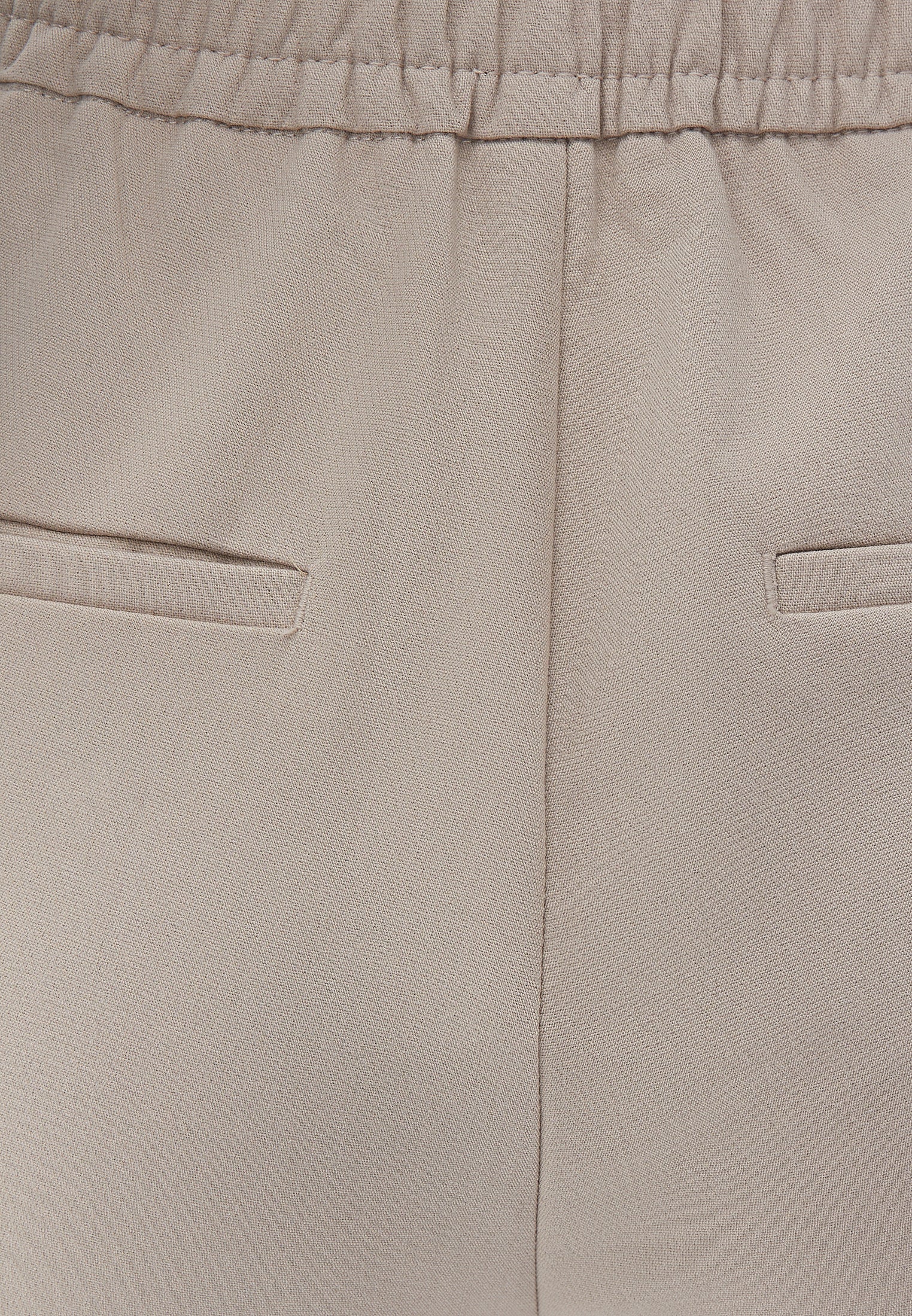 High Waist Carrot Pants With Pocket Detail - FEATHER GRAY