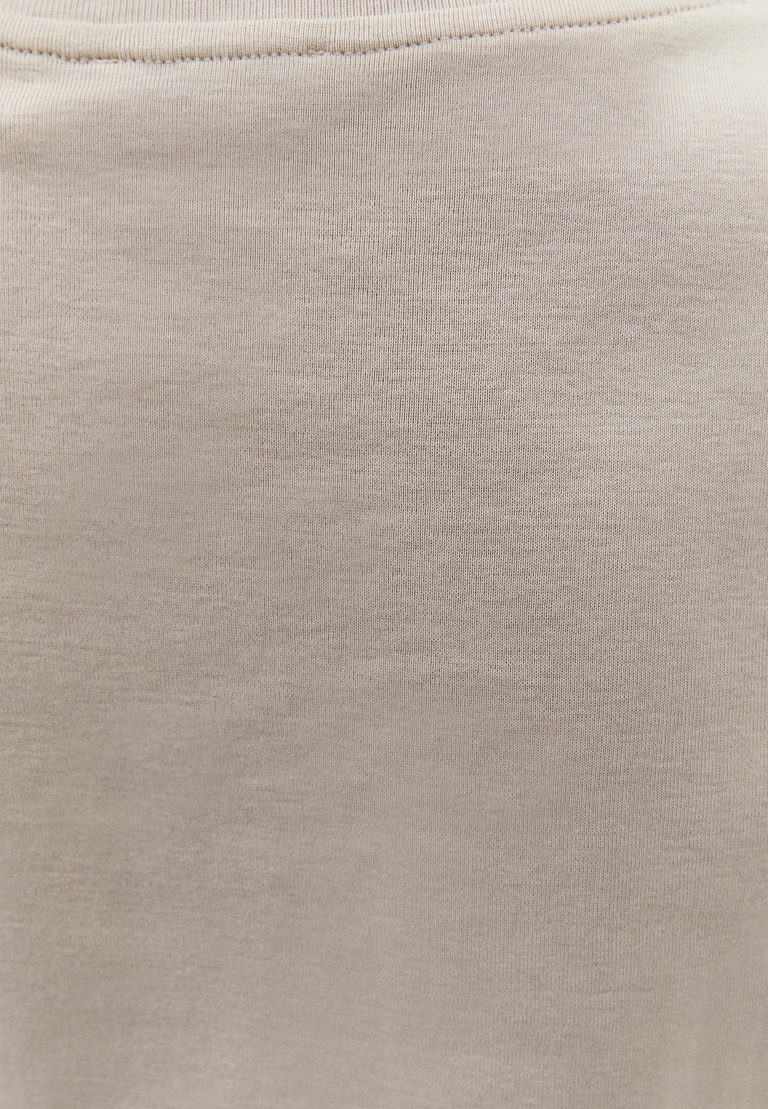 V Neck Short Sleeve Slim T-Shirt - FEATHER GRAY