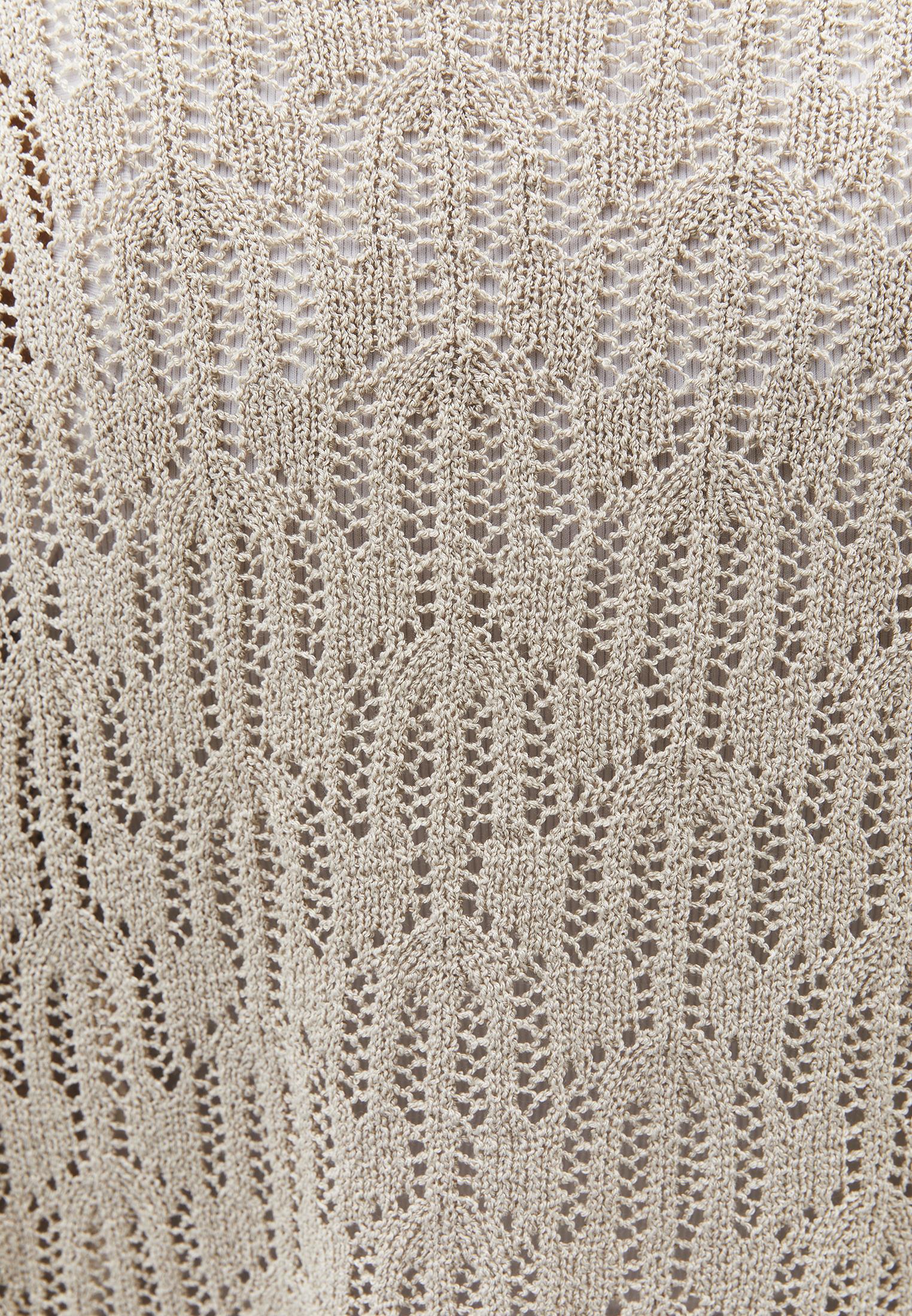 Openwork Boat Neck Sweater - FEATHER GRAY
