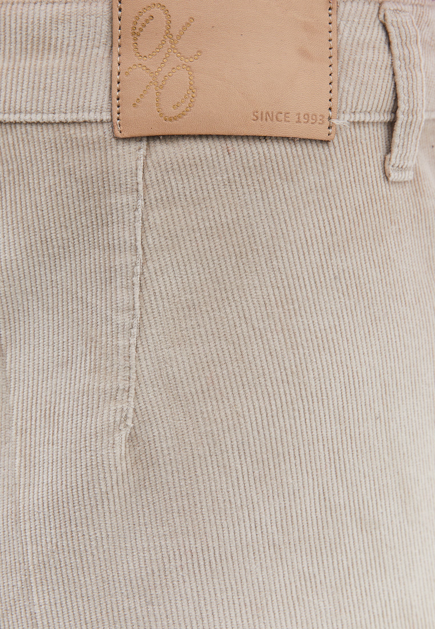Corduroy Wide Leg Pants - FEATHER GRAY