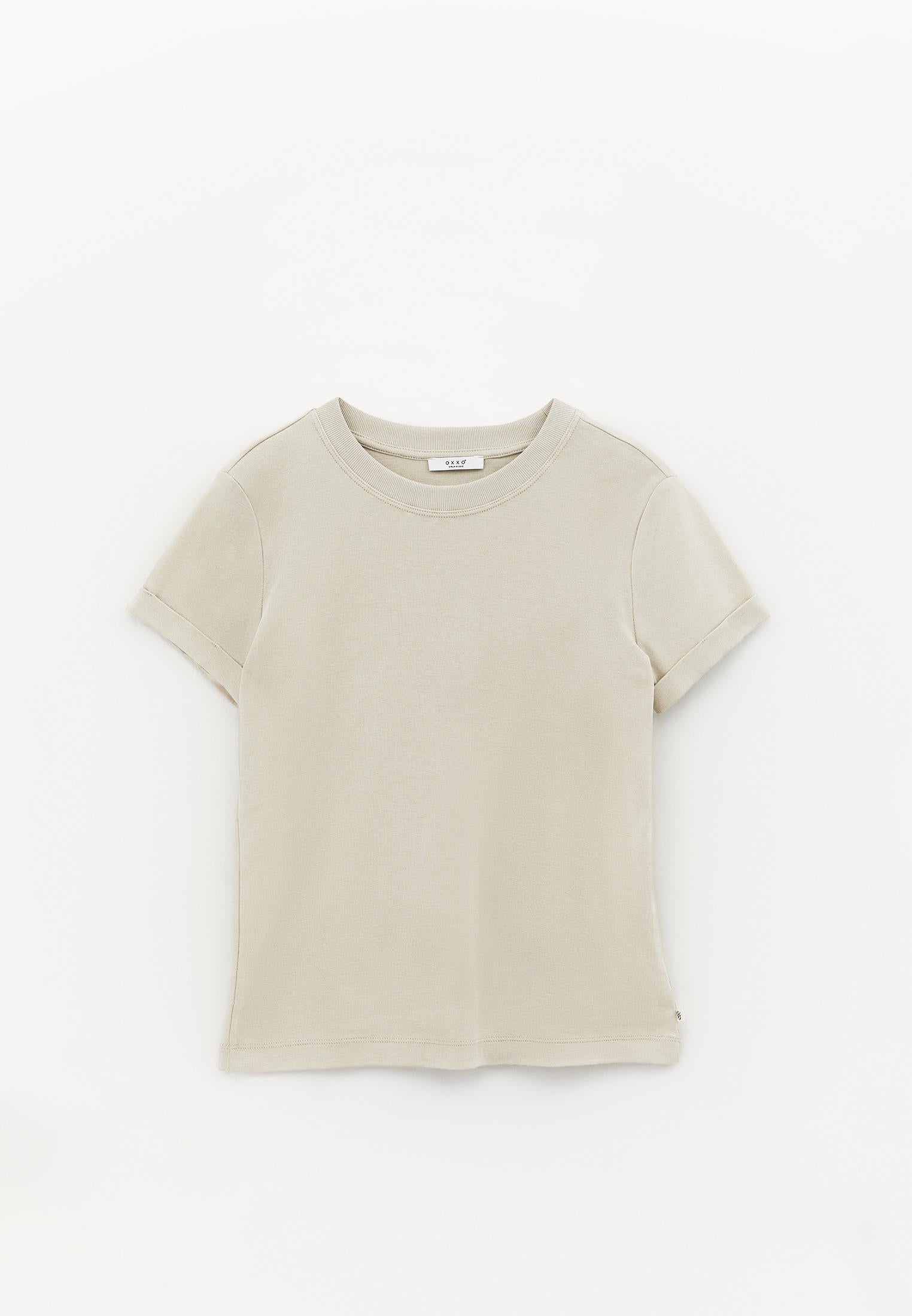 Crew Neck Short Sleeve T-Shirt - FEATHER GRAY