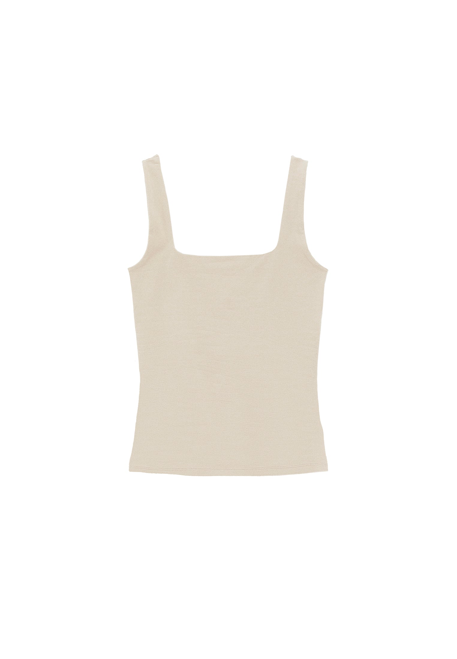 Square Neck Tank Top - FEATHER GRAY