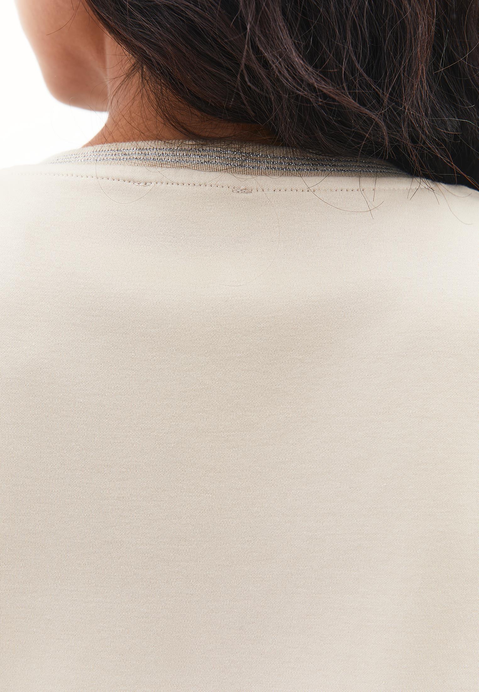 Oversize Cotton T-Shirt - FEATHER GRAY