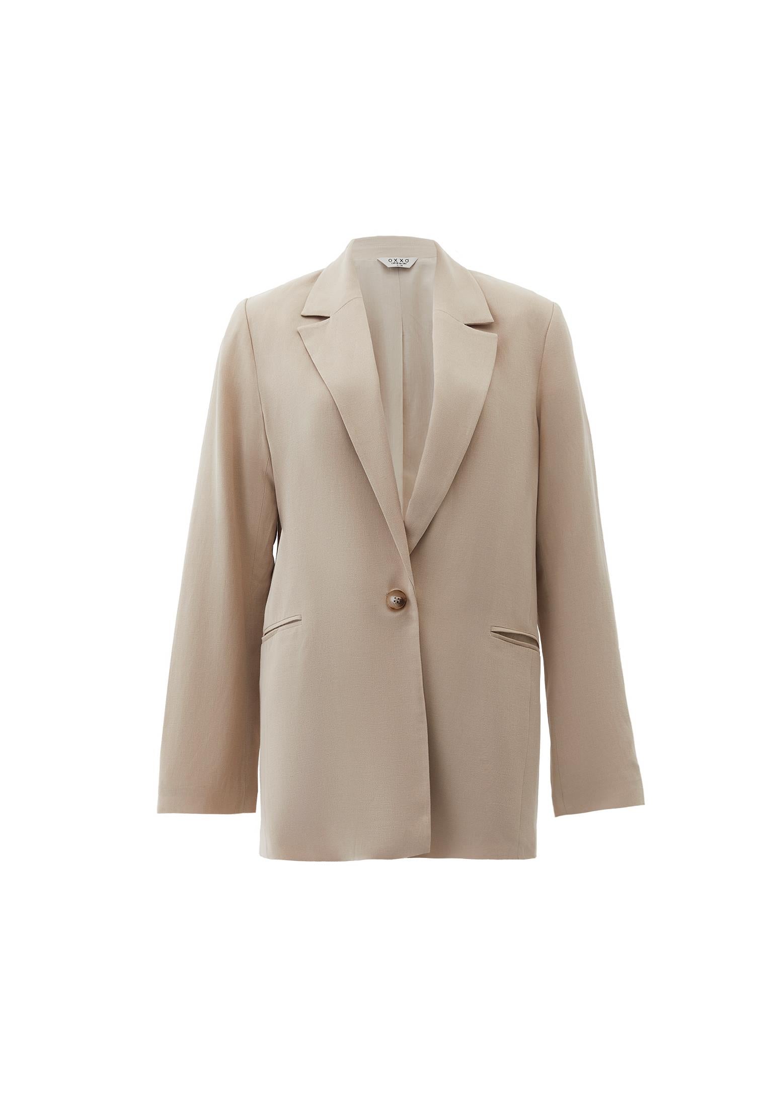 Oversize Blazer Jacket - FEATHER GRAY