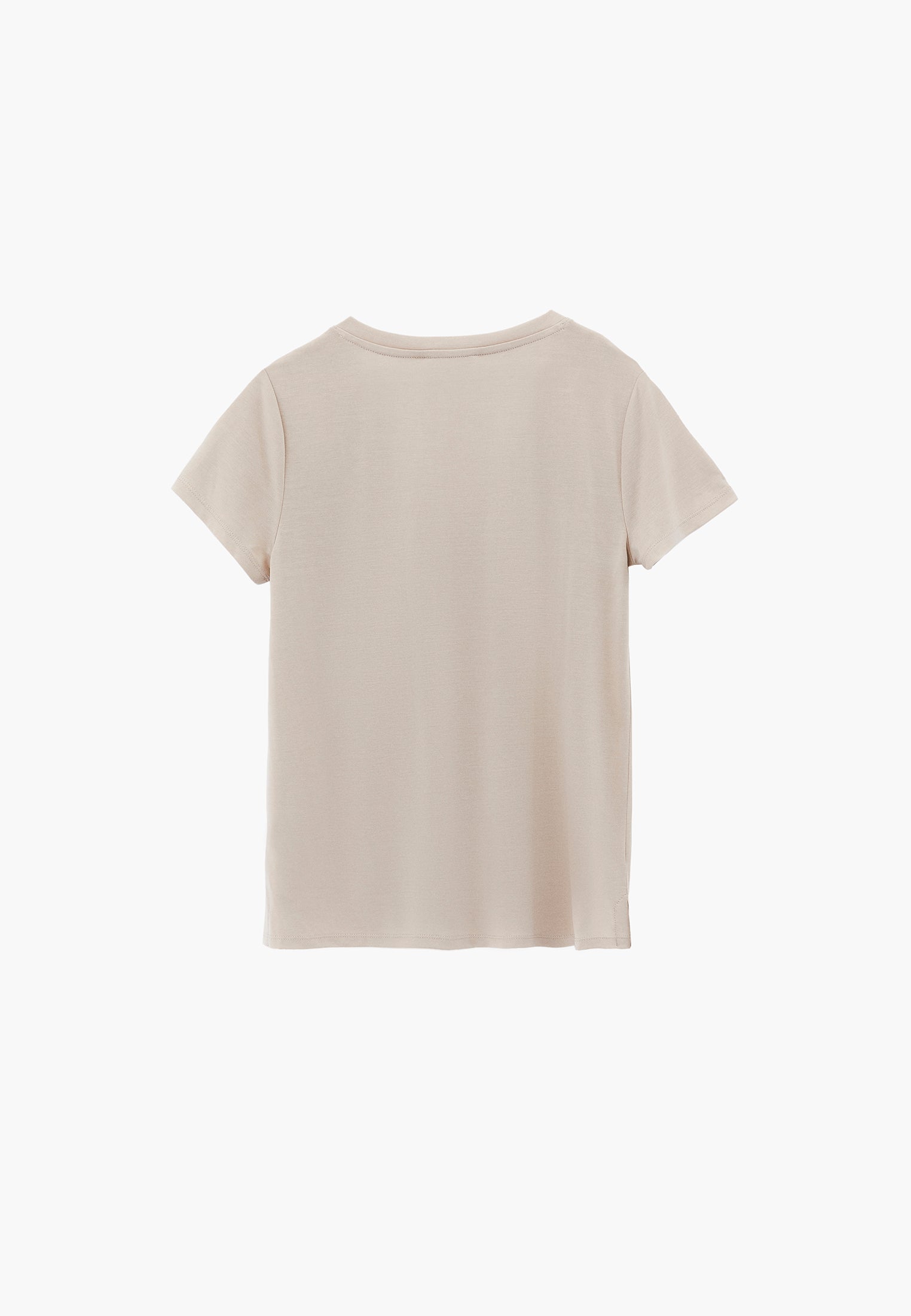 V Neck T-Shirt - FEATHER GRAY