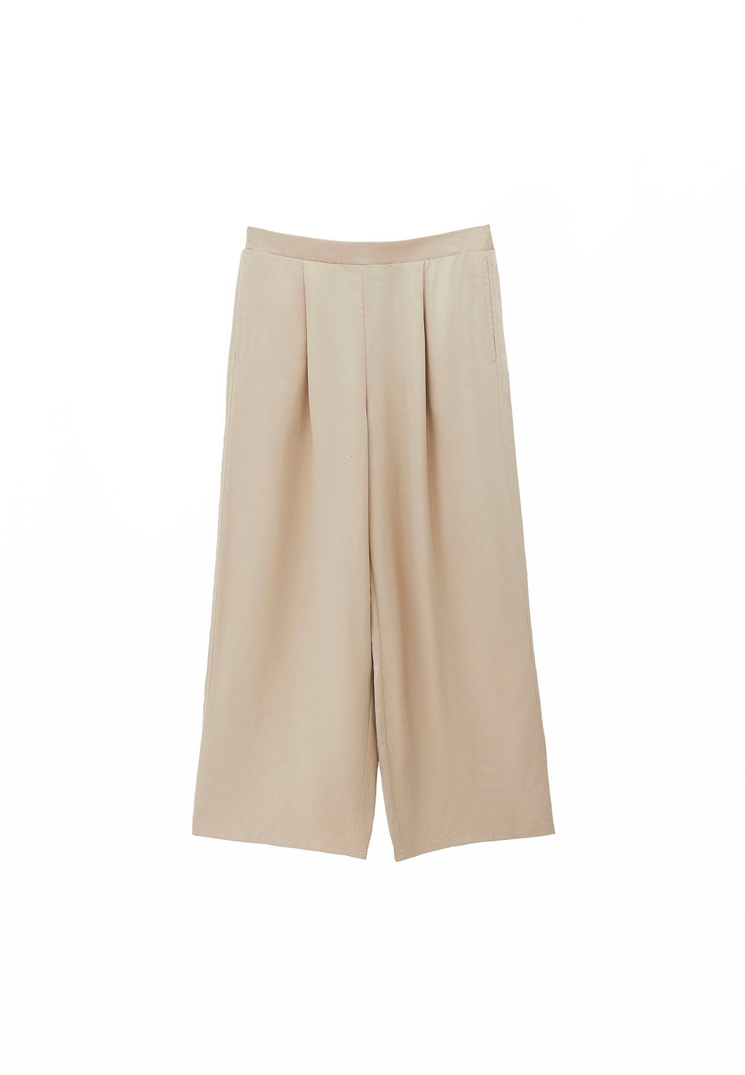 Ultra High Waist Straight Pants - FEATHER GRAY