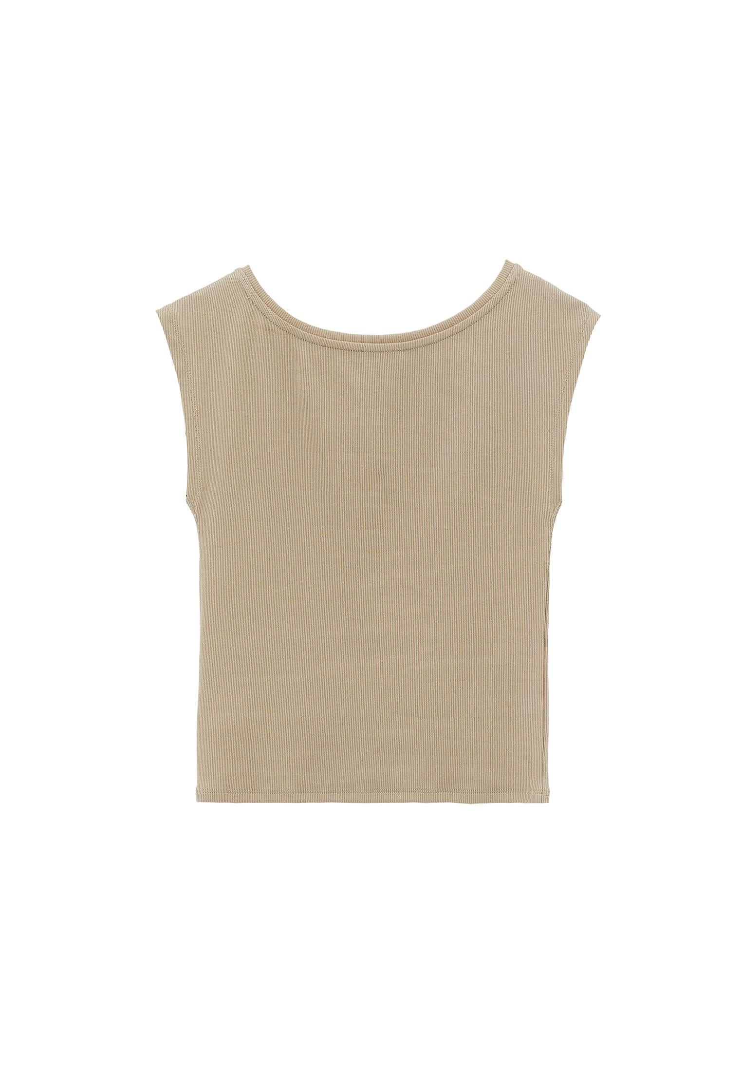 Boat Neck Short Sleeve Bodycon T-Shirt - FEATHER GRAY