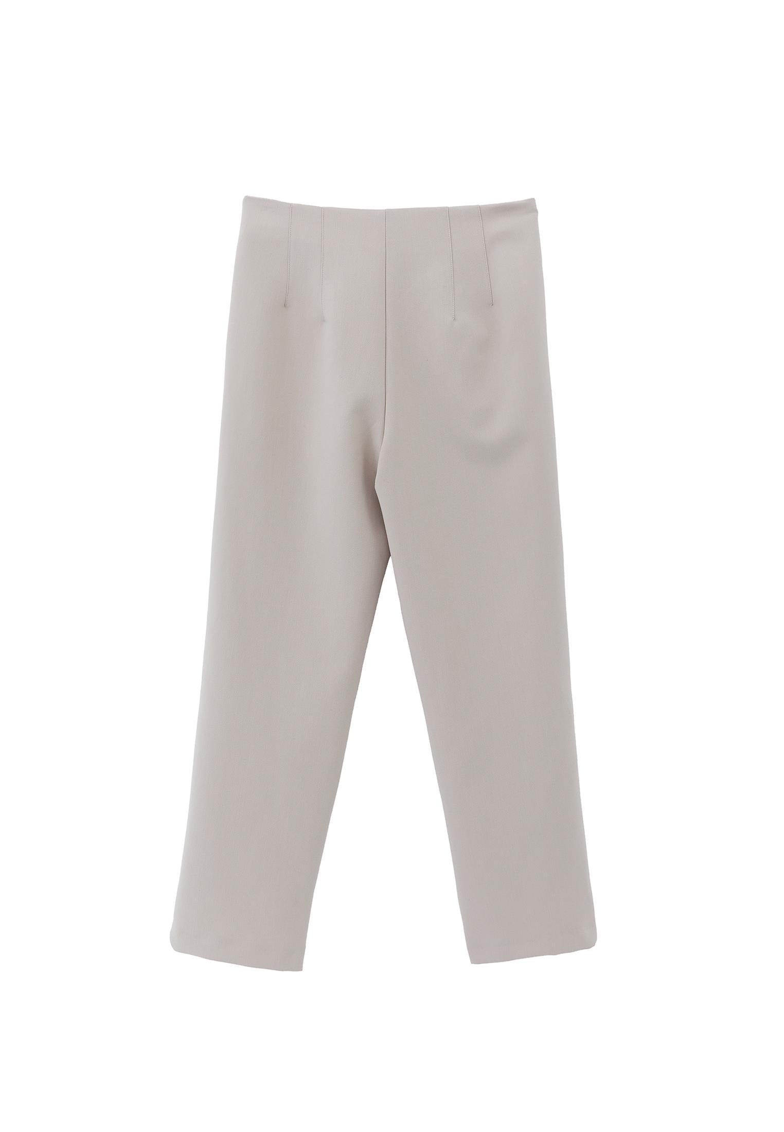 Ultra High Waist Carrot Pants - FEATHER GRAY