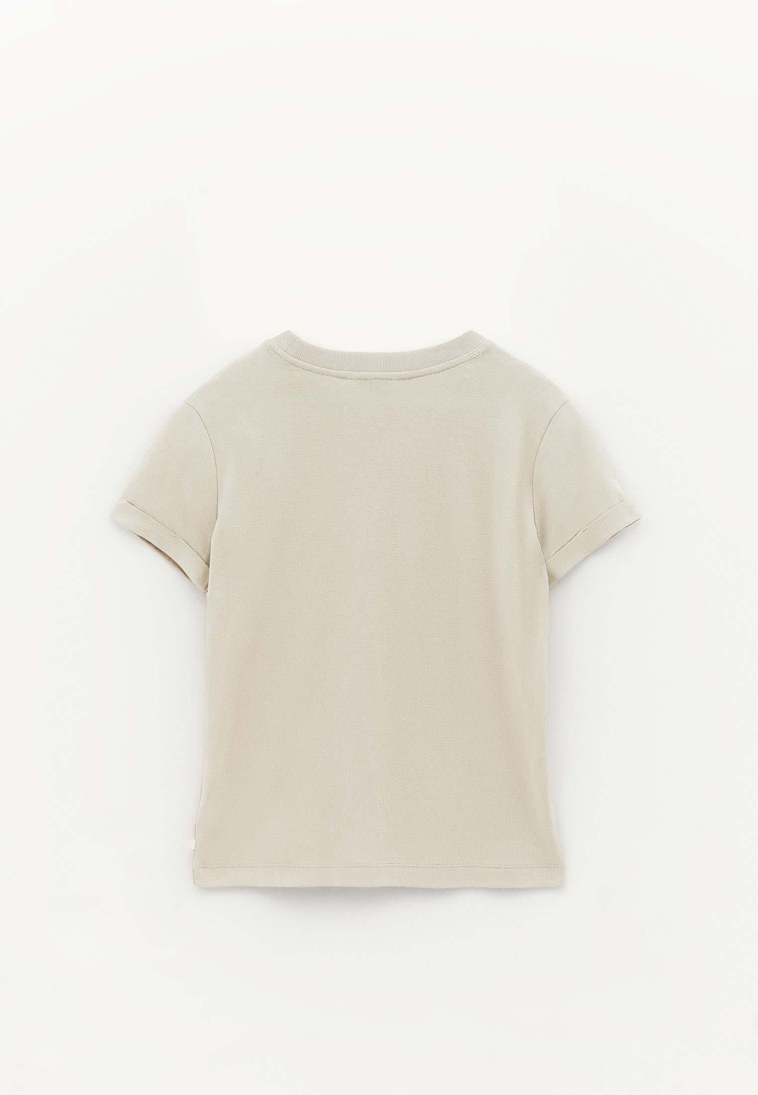 Crew Neck Short Sleeve T-Shirt - FEATHER GRAY