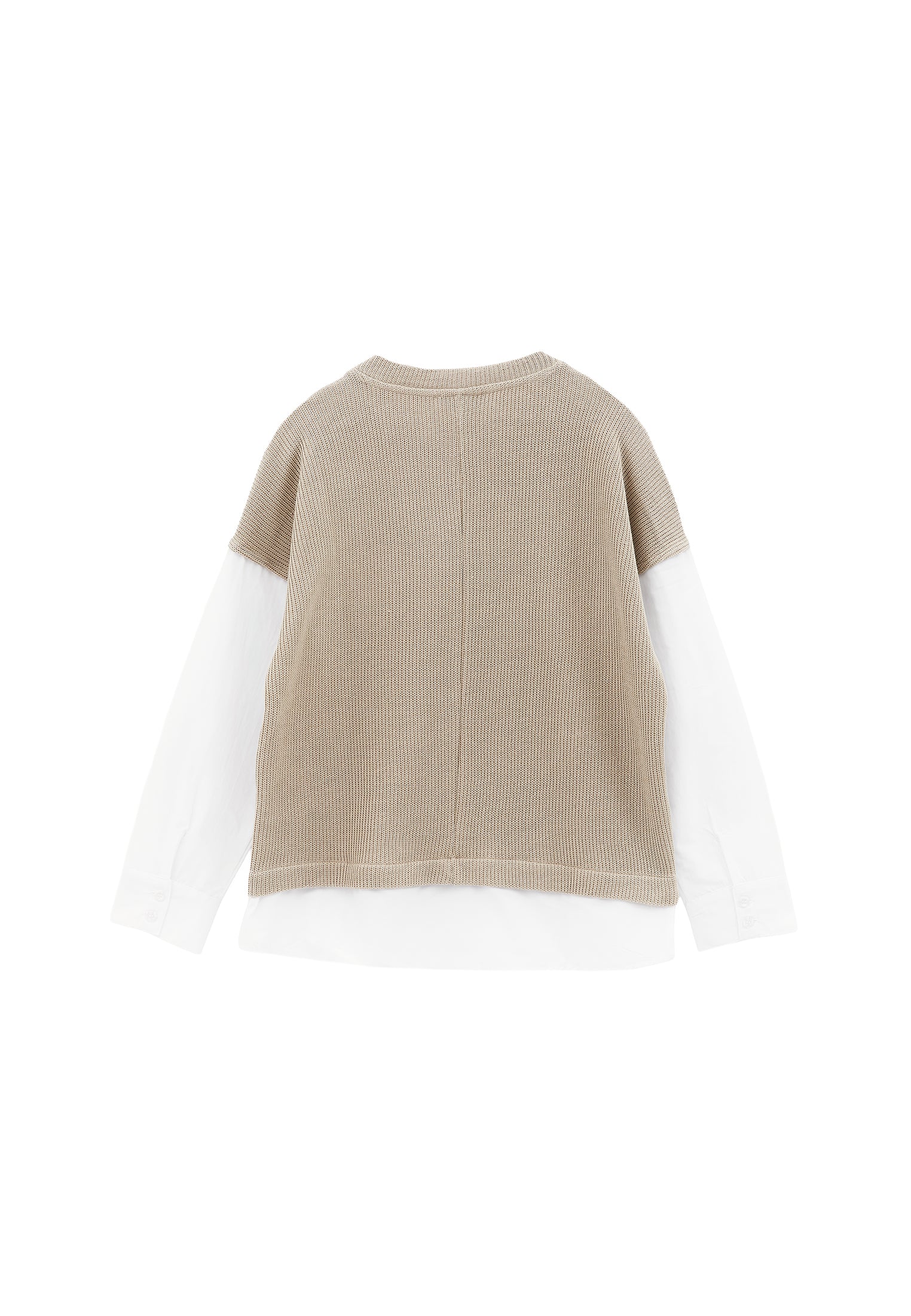 Button Detailed Long Sleeve Blouse - FEATHER GRAY