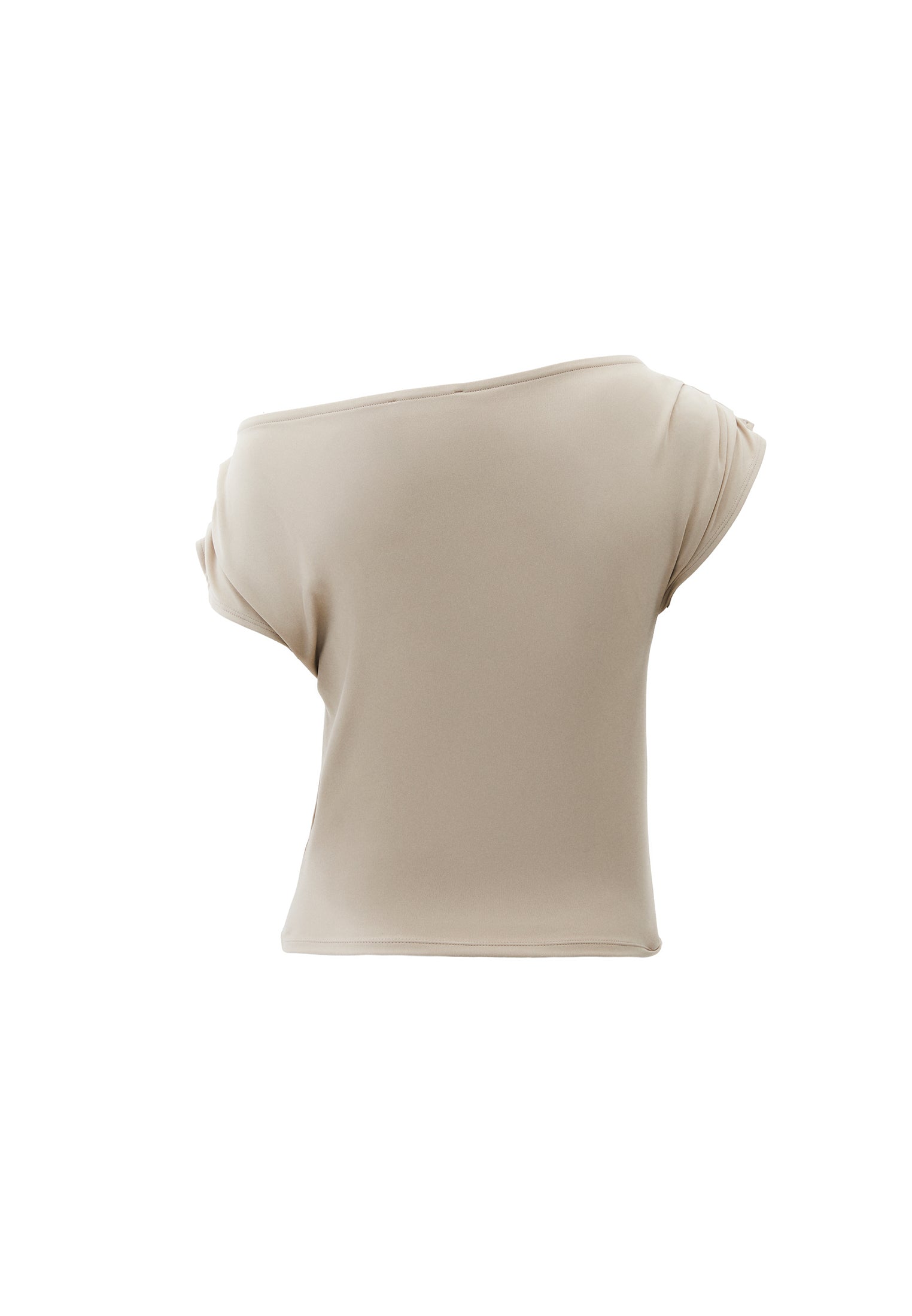 Boat Neck Short Sleeve Blouse - FEATHER GRAY