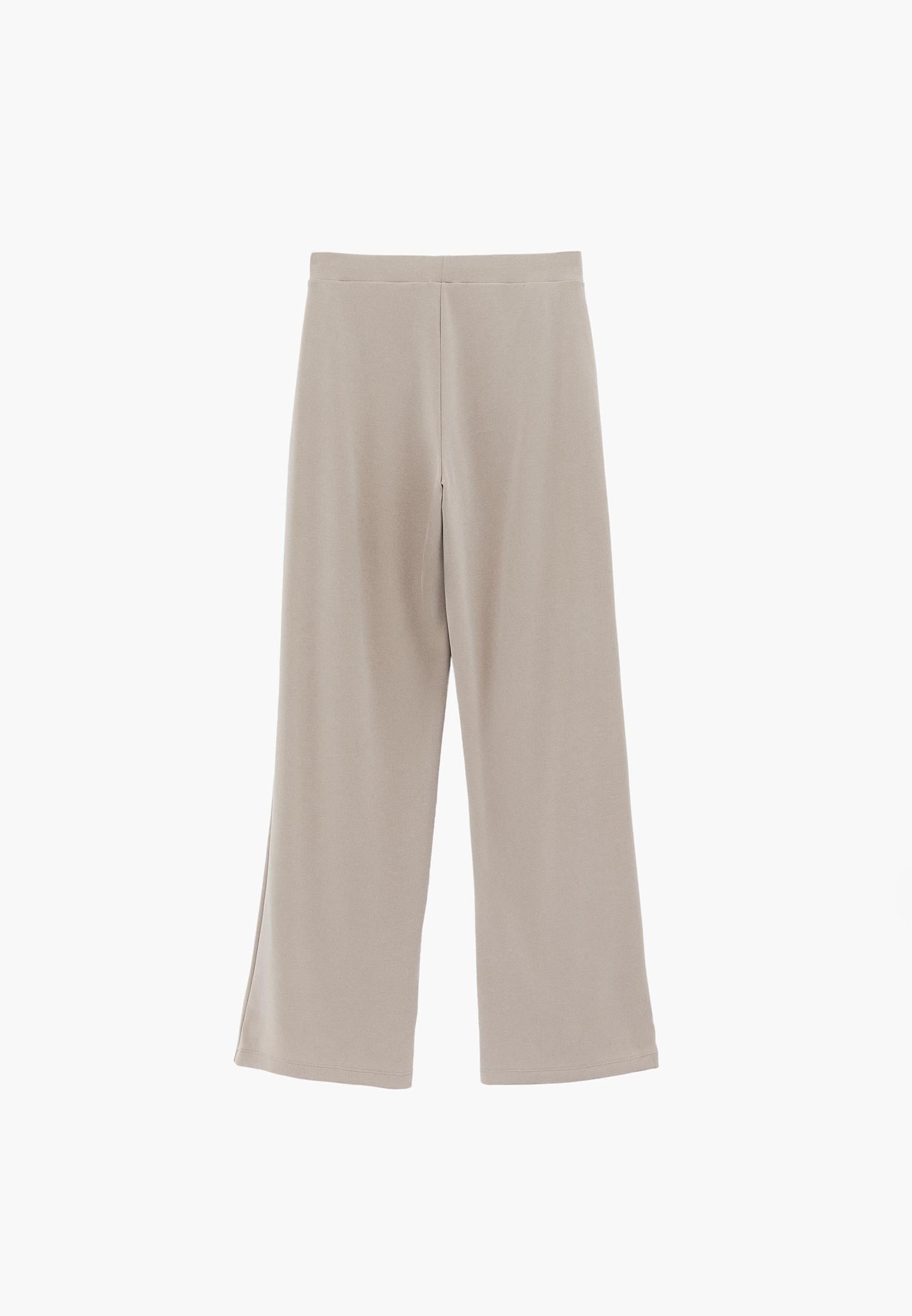 Straight Leg High Waist Sweatpant - FEATHER GRAY