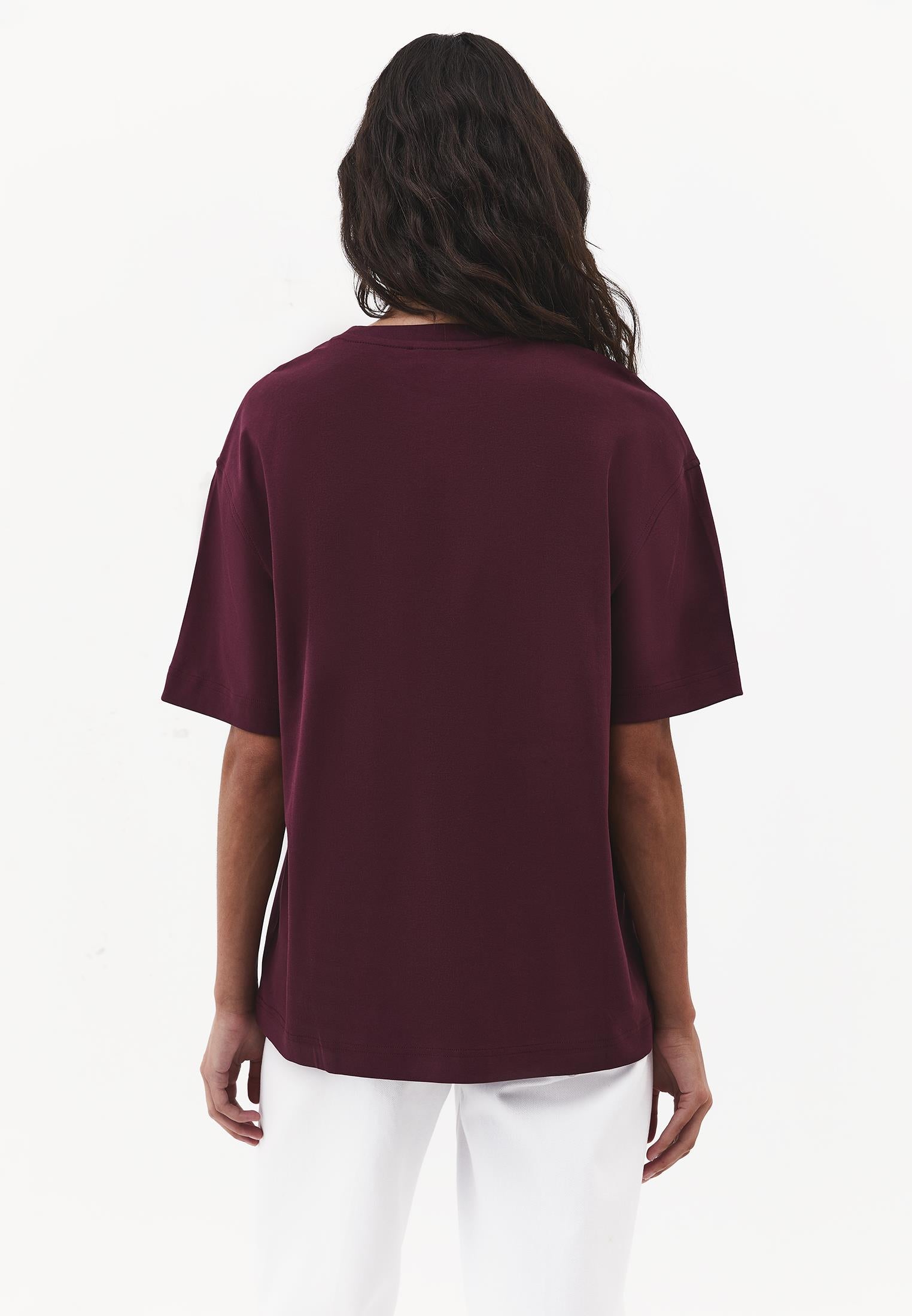 Oversize Crew Neck Short Sleeve T-Shirt - FIG