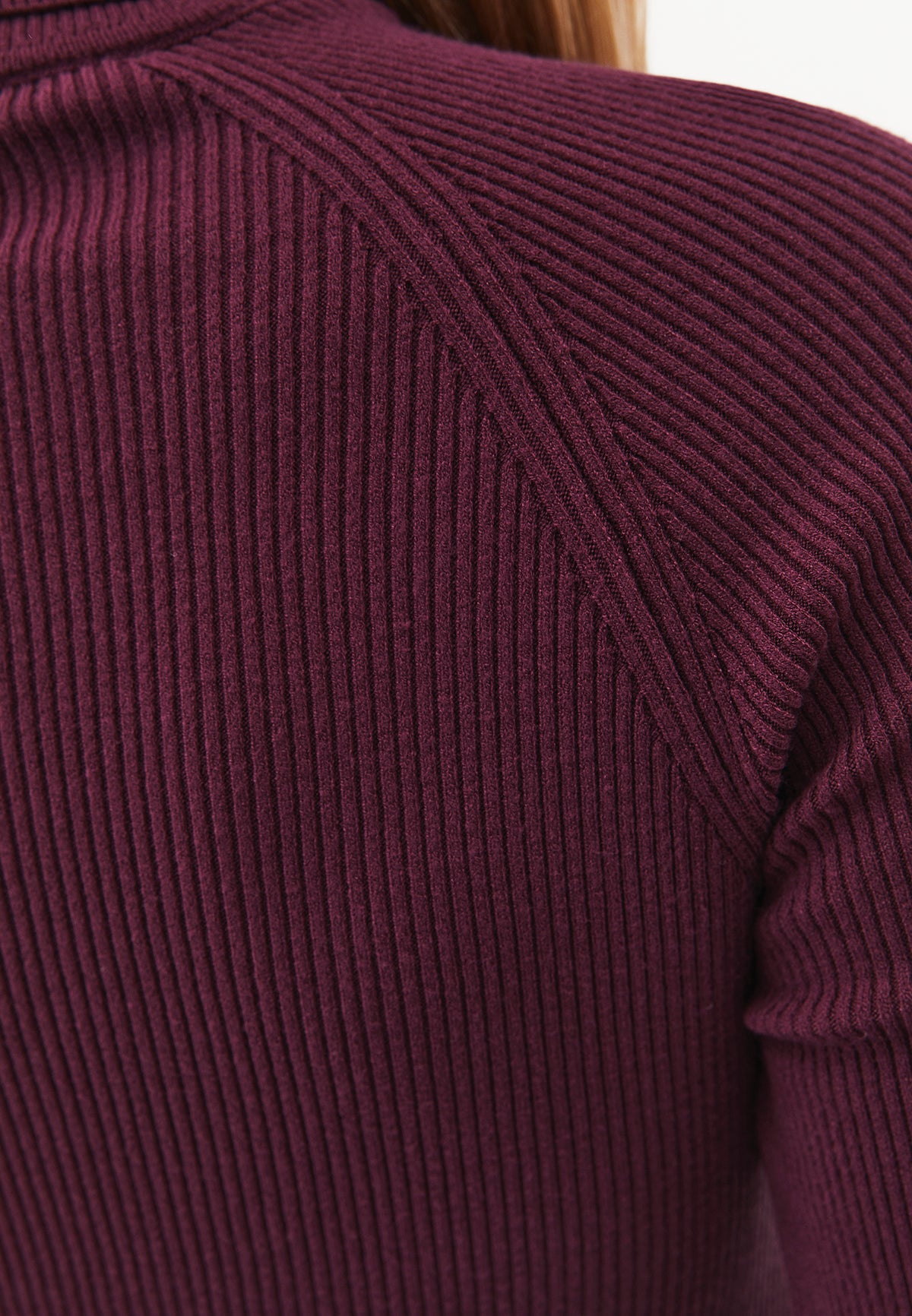 Turtleneck Raglan Sleeve Knitwear - FIG
