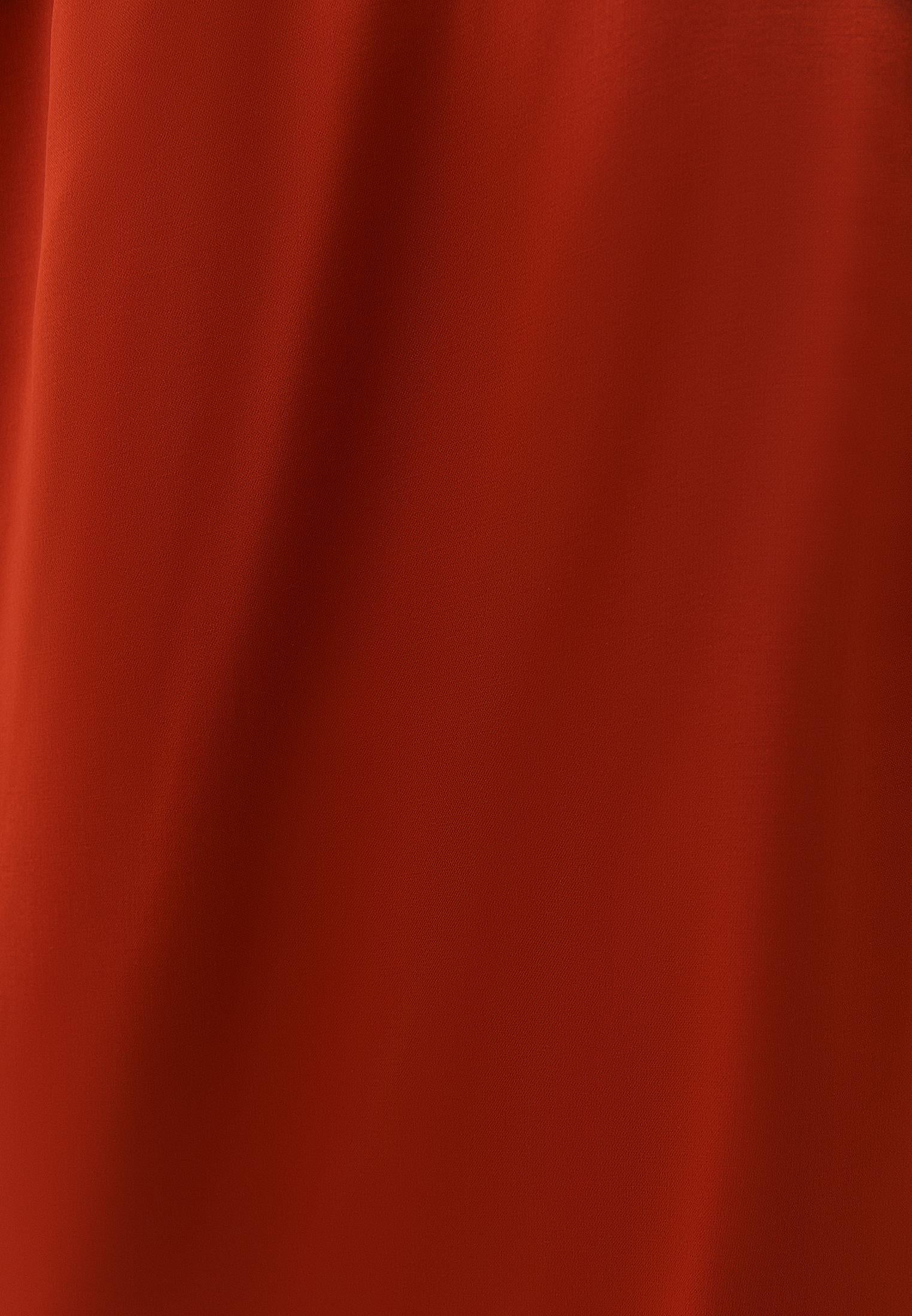 Asymmetric Collar Viscose Dress - FIRE WHIRL