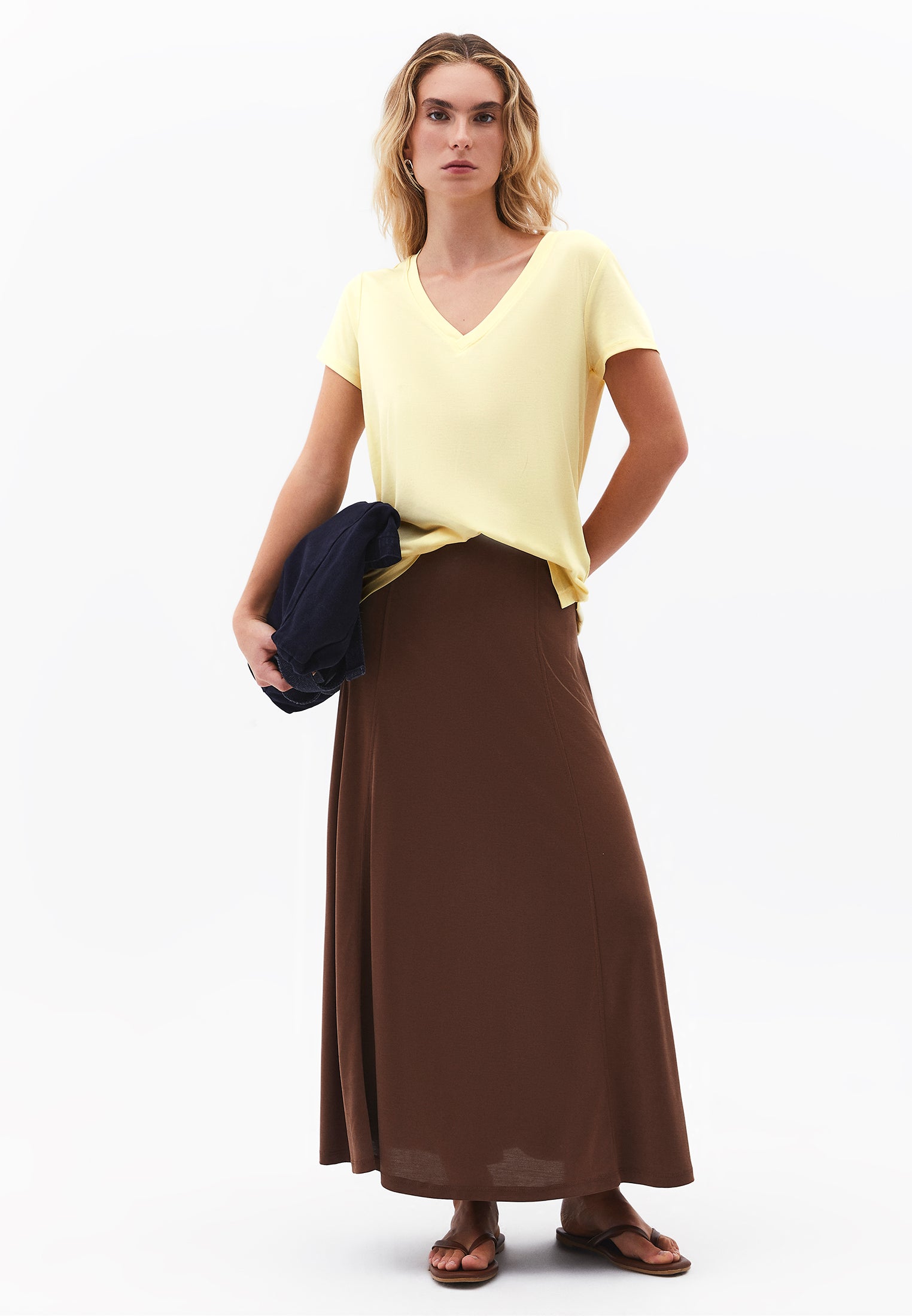 V Neck T-Shirt - FLAN