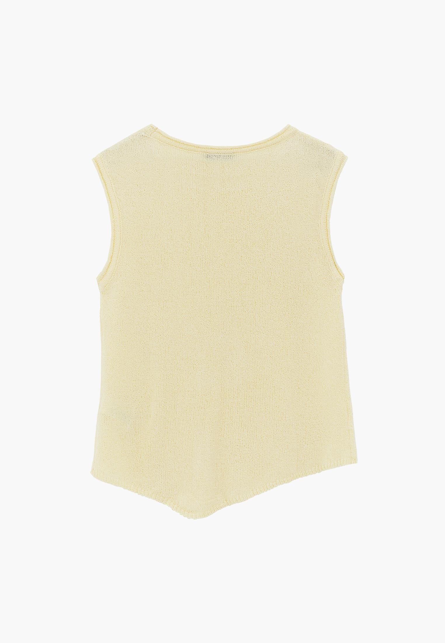 Asymmetric Tunic Knit Tank - FLAN