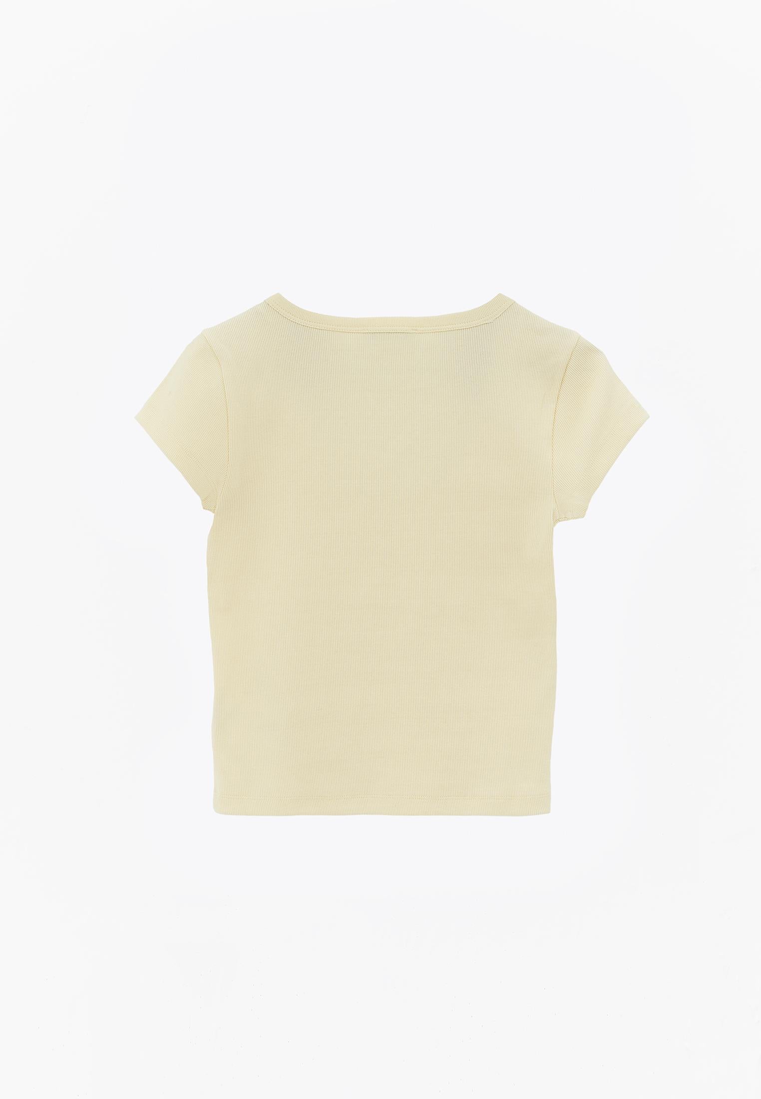 U Neck Bodycon T-Shirt - FLAN