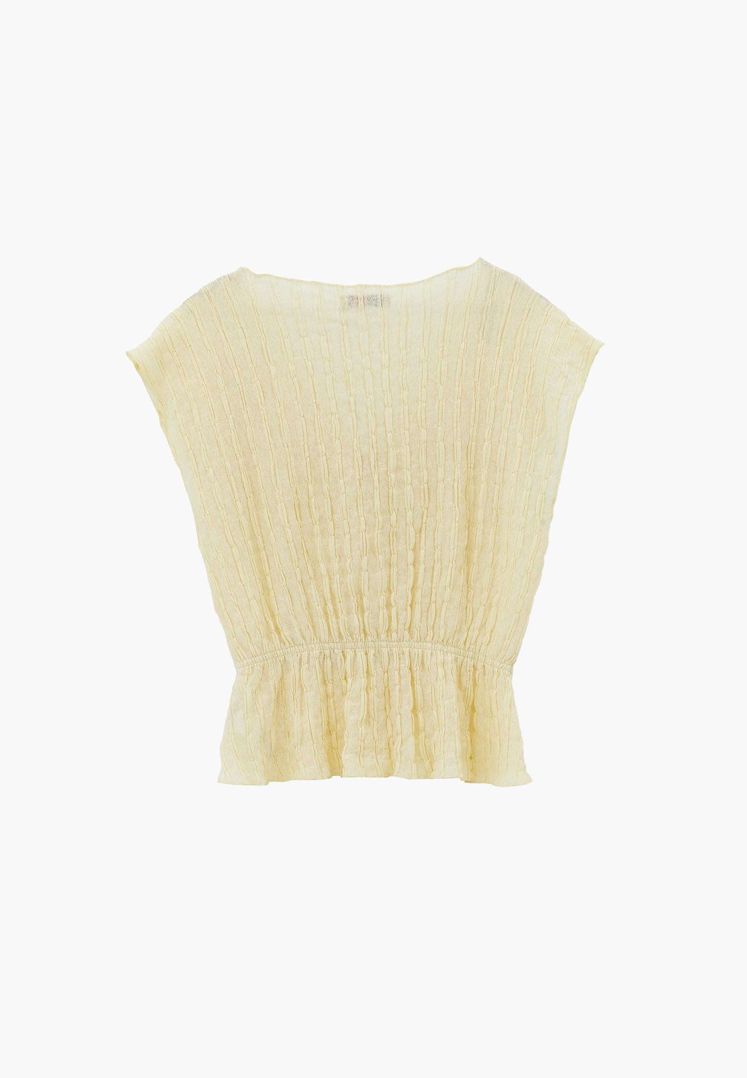Loose Fit V Neck Short Sleeve Blouse - FLAN