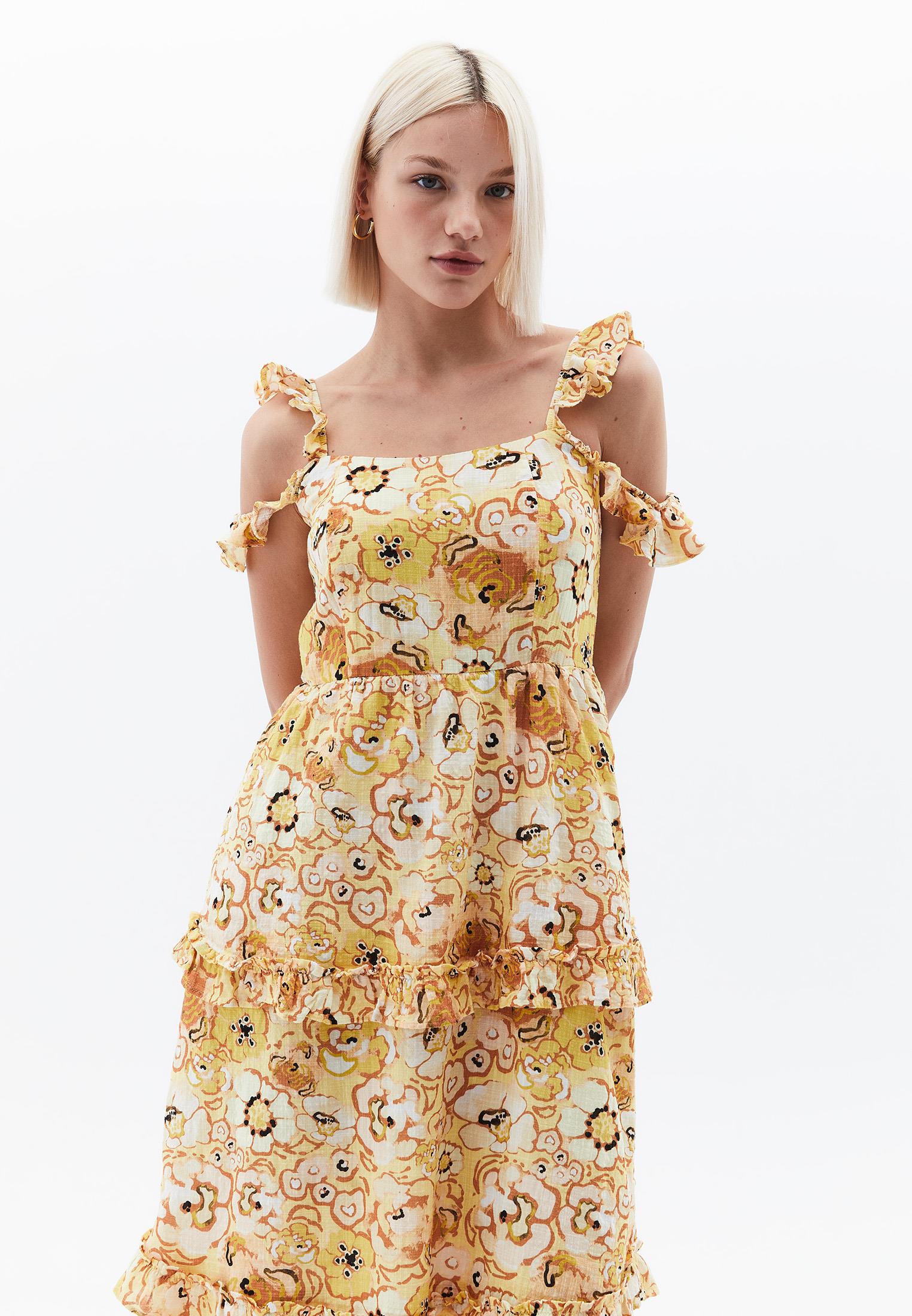 A-Line Dress - FLORAL COMB