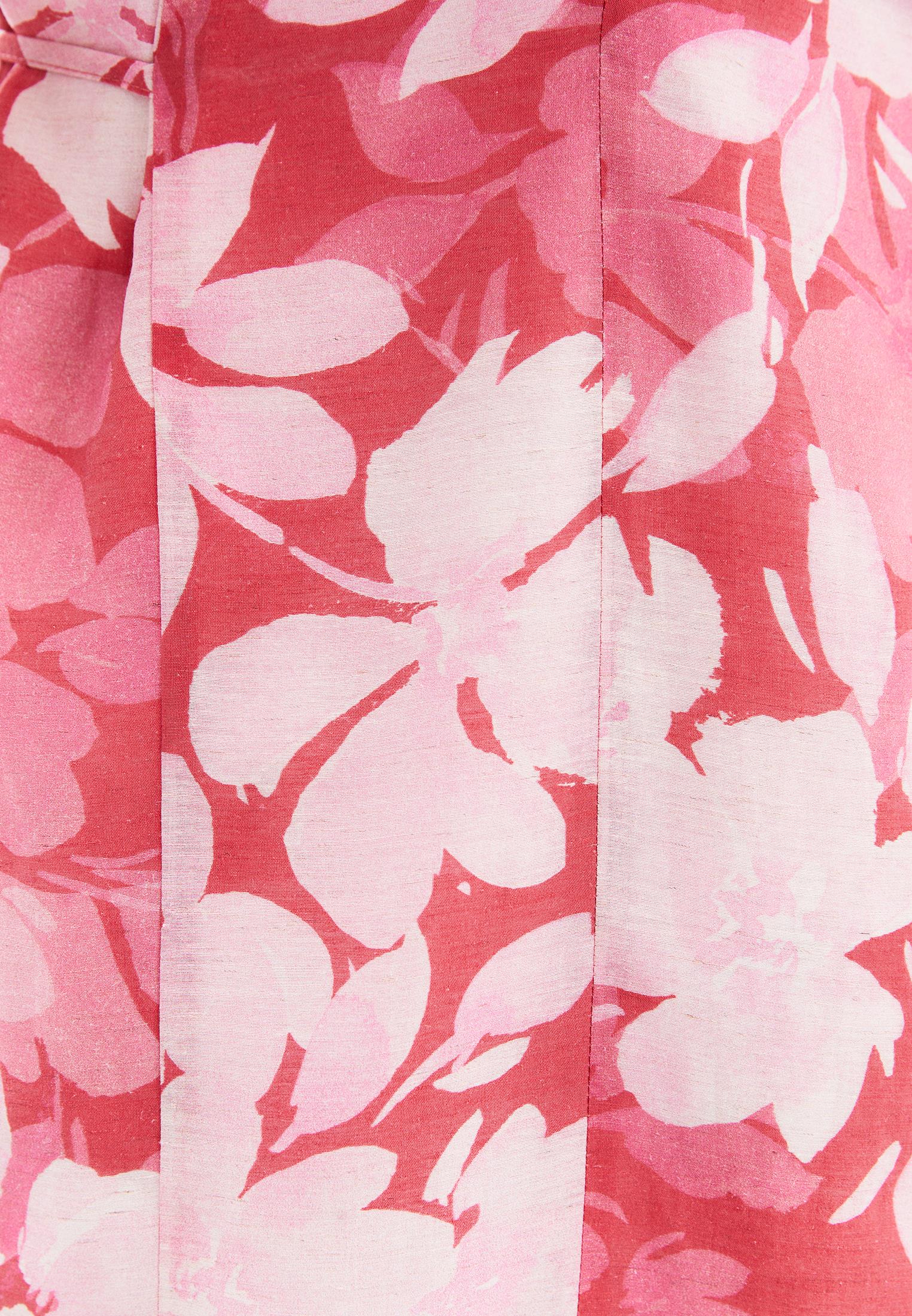 Long Dress With Wide Neck And Smocked Detail - FLORAL PRINT