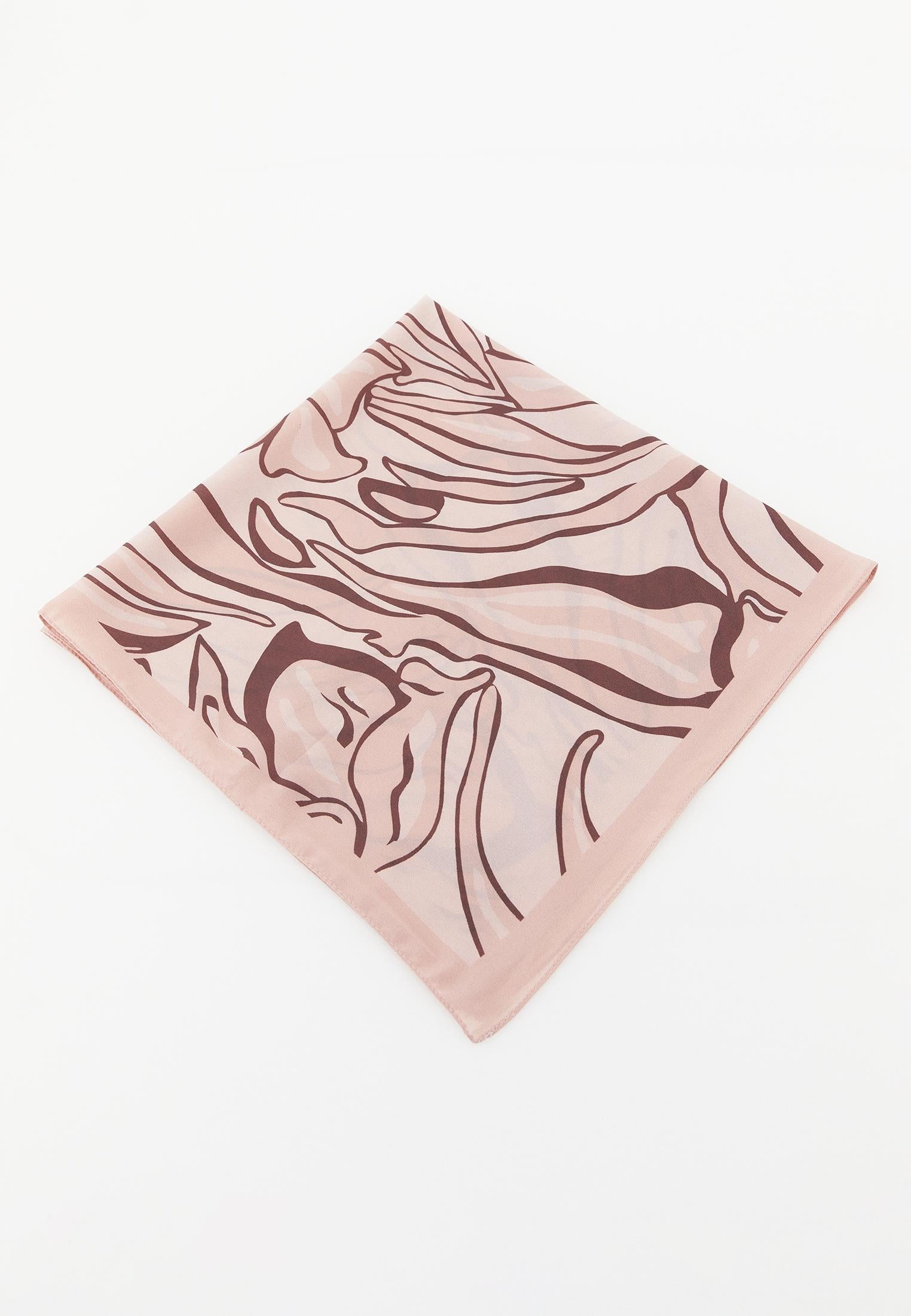 Patterned Scarf - FLOWER COMB
