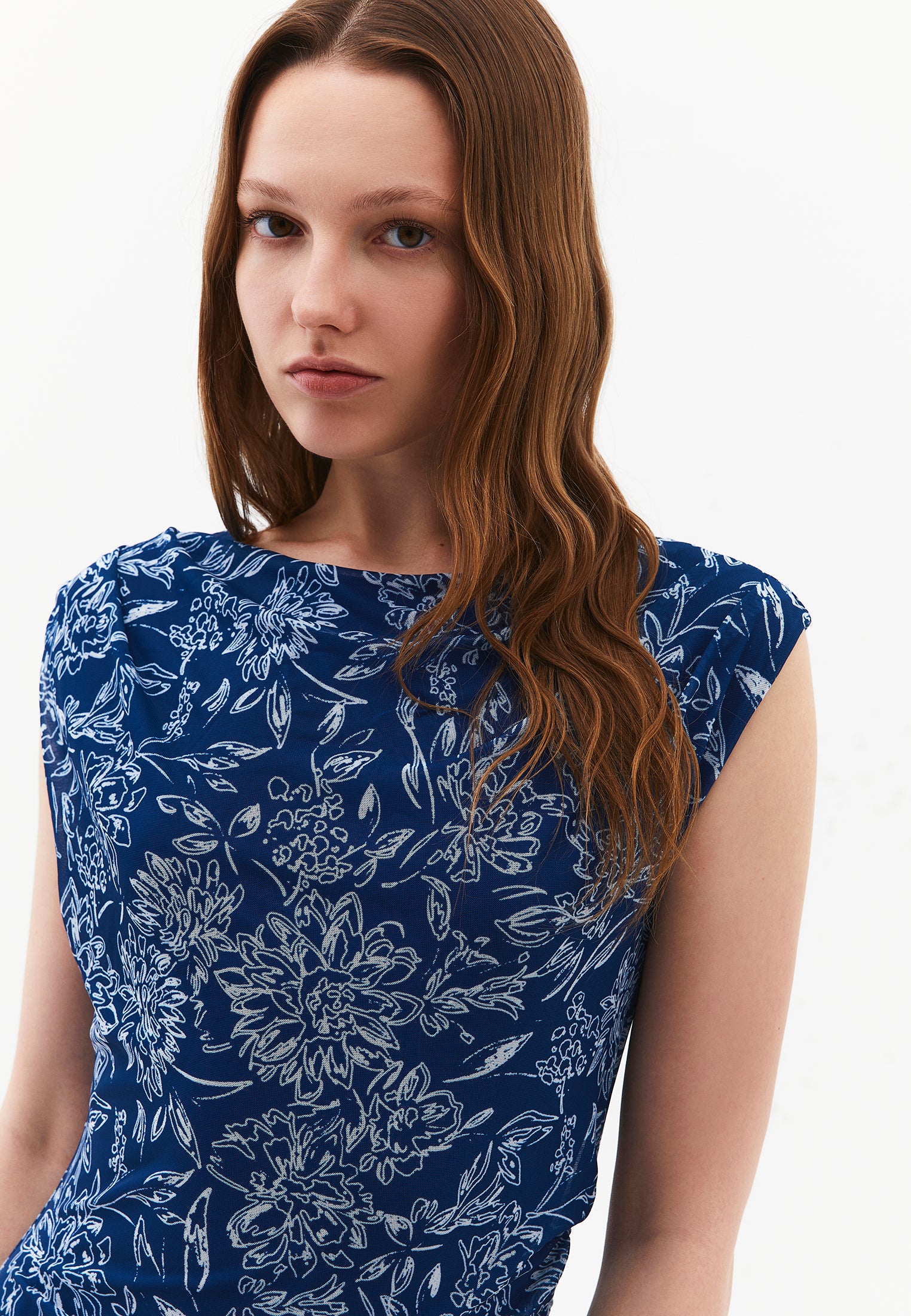Bodycon Off Shoulder Ruched Long Dress - FLOWER COMB