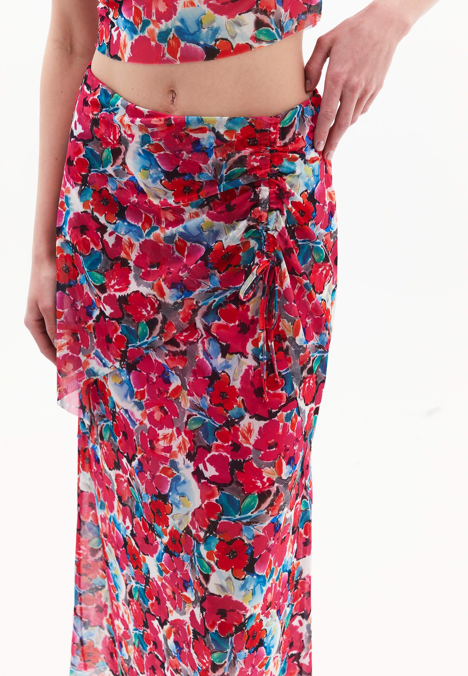 High Waist Skirt - FLOWER COMB