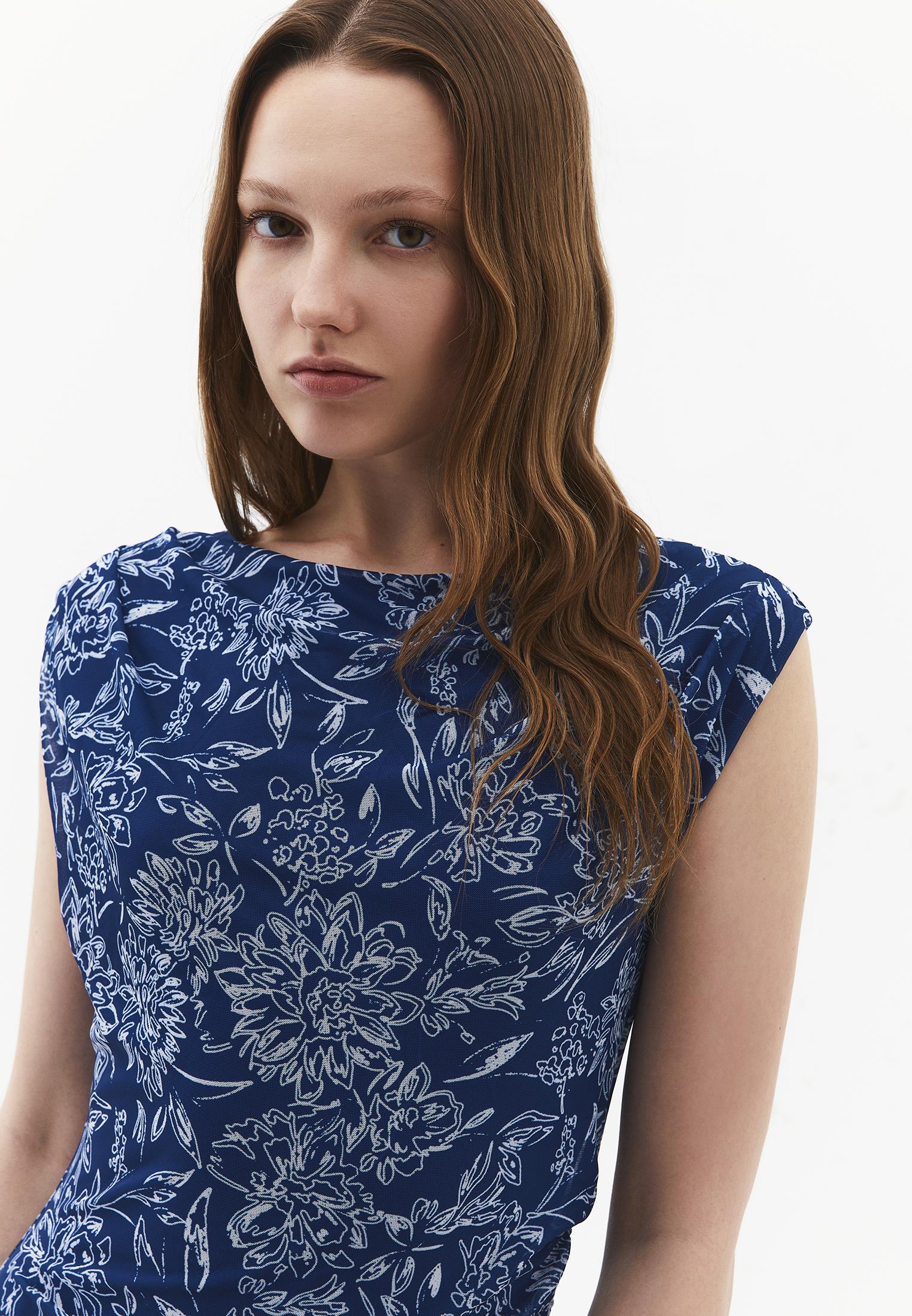 Bodycon Off Shoulder Ruched Long Dress - FLOWER COMB