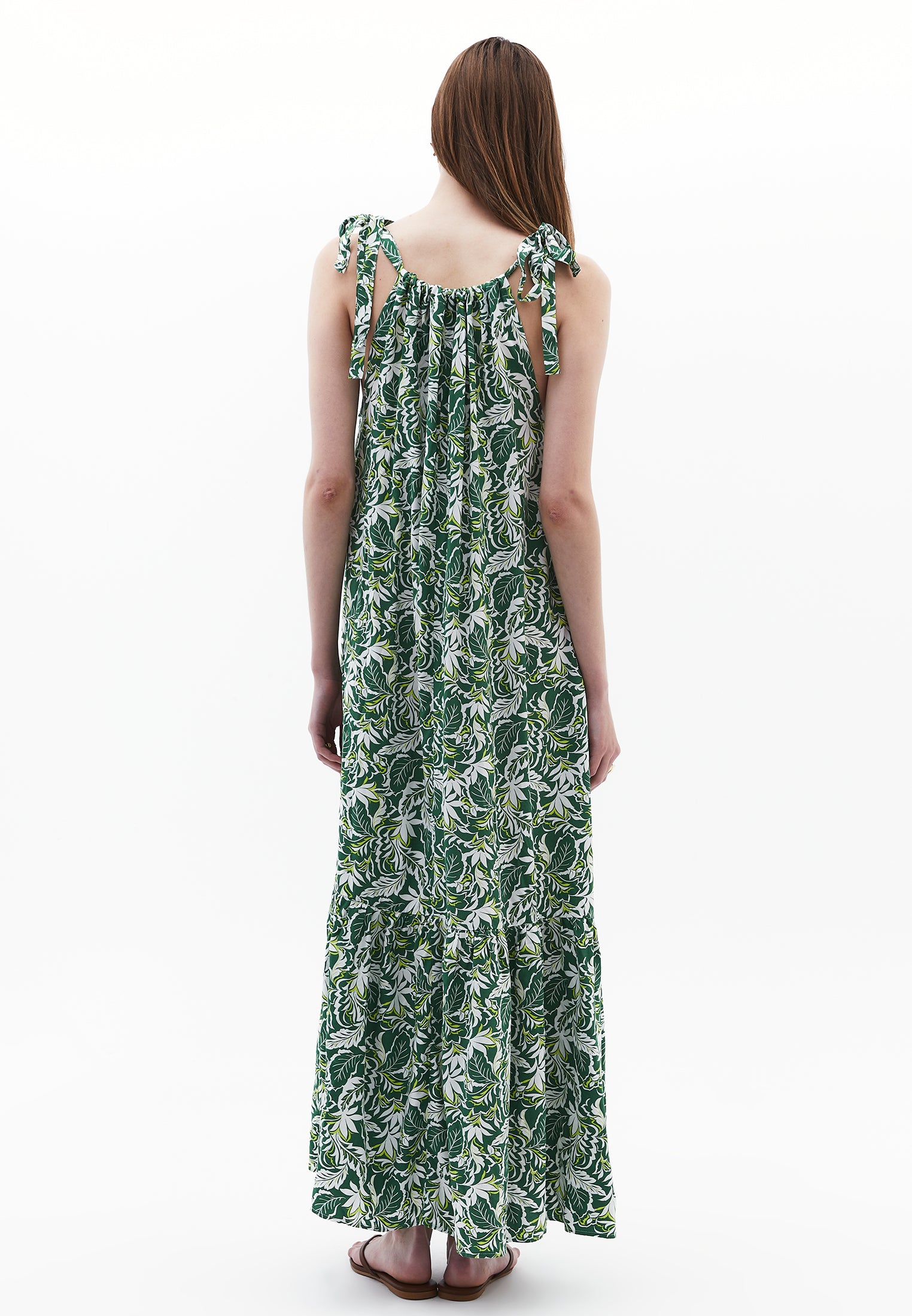 Halter Neck Tie Dress - FLOWER COMB