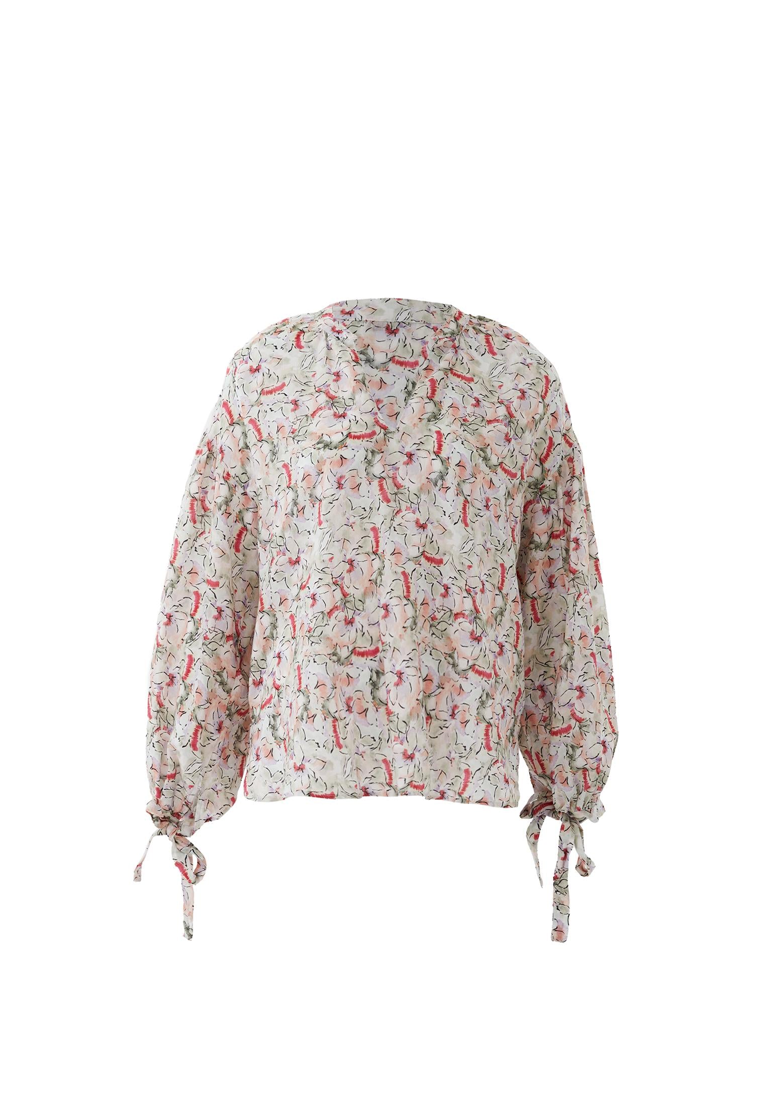 Oversize Linen Blouse - FLOWER COMB