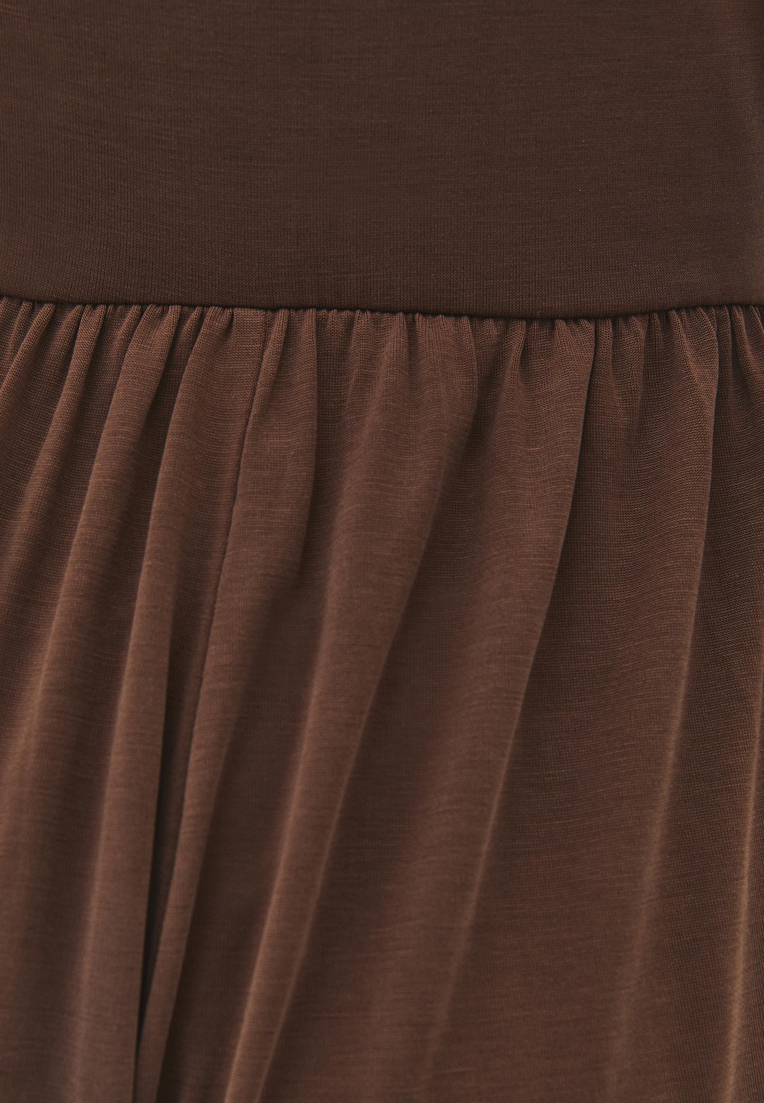 V Neck Long Jumpsuit - FONDUE FUDGE