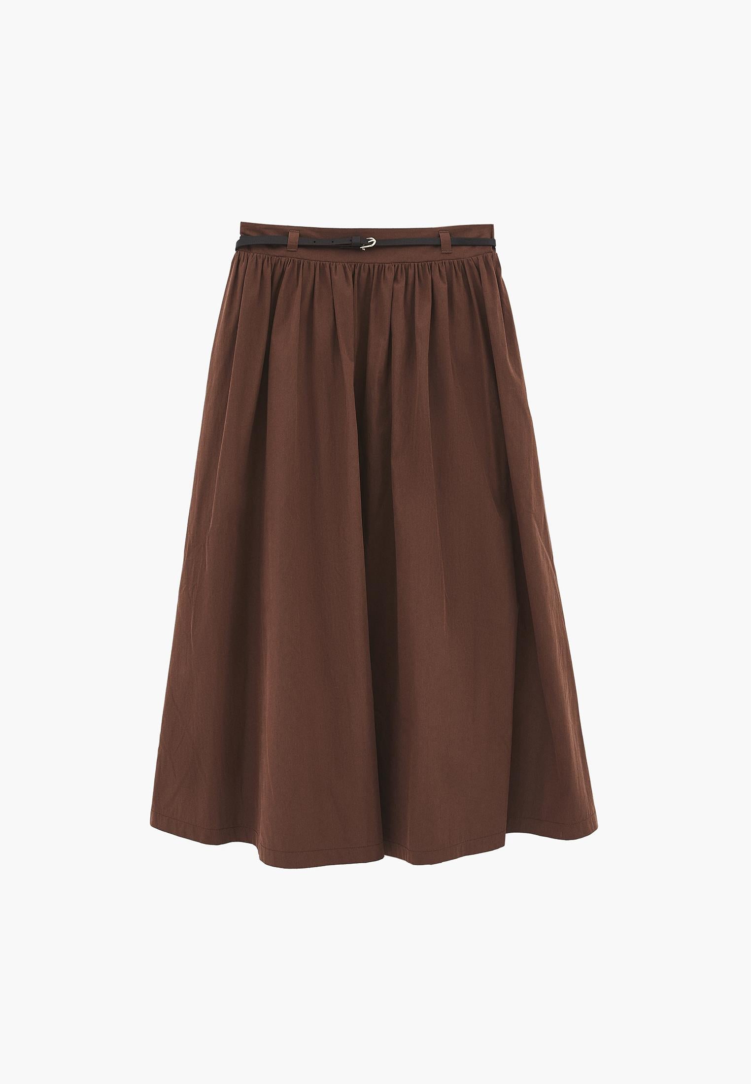 A-Line Long Skirt - FONDUE FUDGE