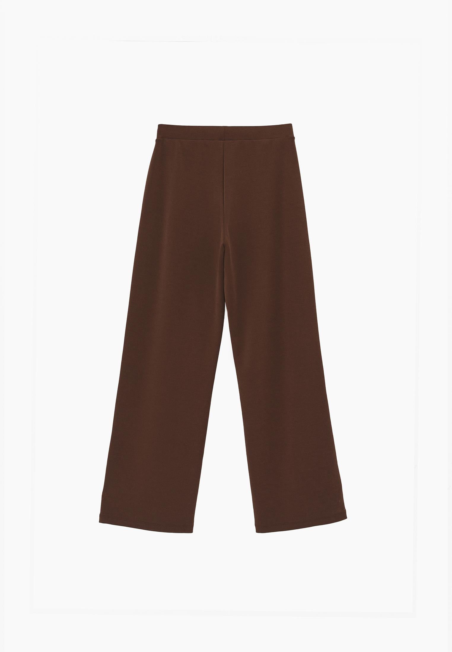Straight Leg High Waist Sweatpant - FONDUE FUDGE