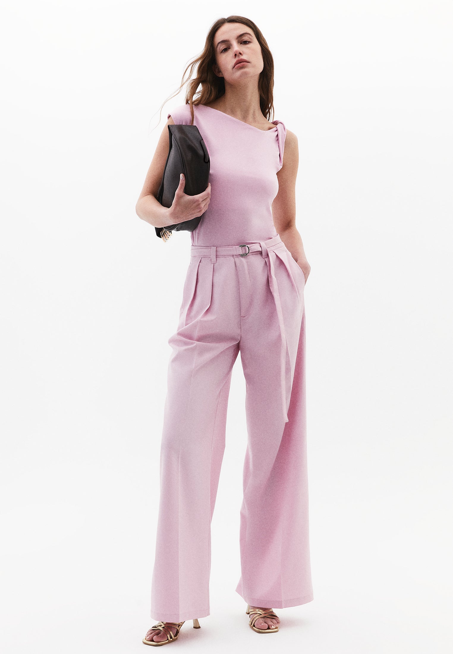 Asymmetric Blouse - FRAGRANT LILAC