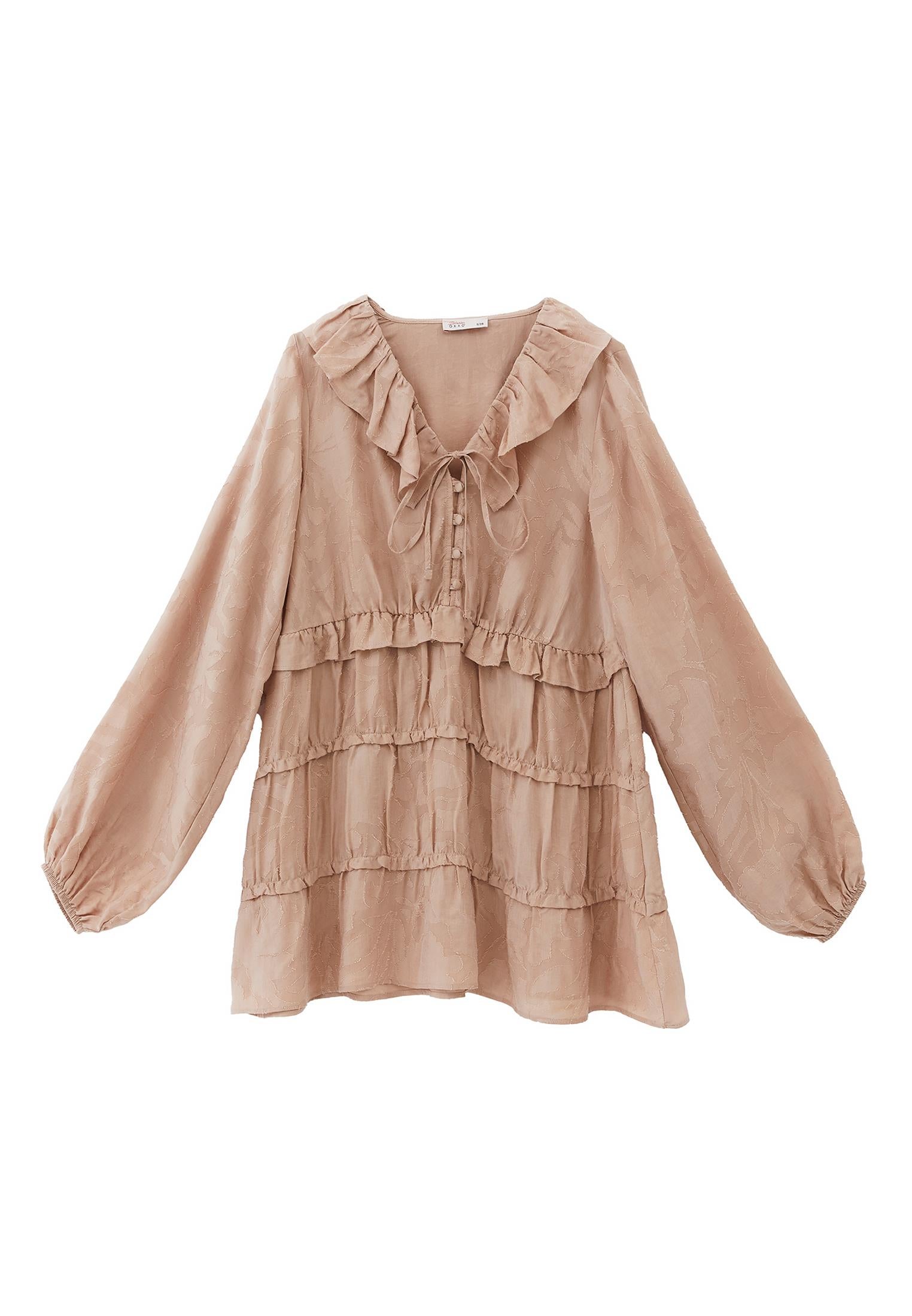 Mini Dress With Balloon Sleeves - FRAPPE