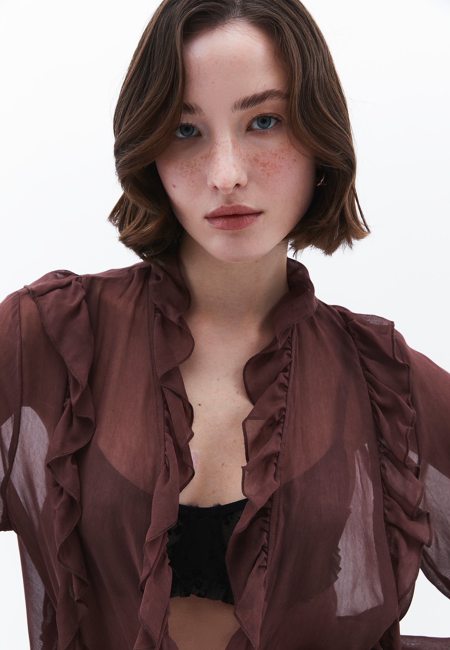 Tunic Length Oversize Kimono - FRENCH ROAST