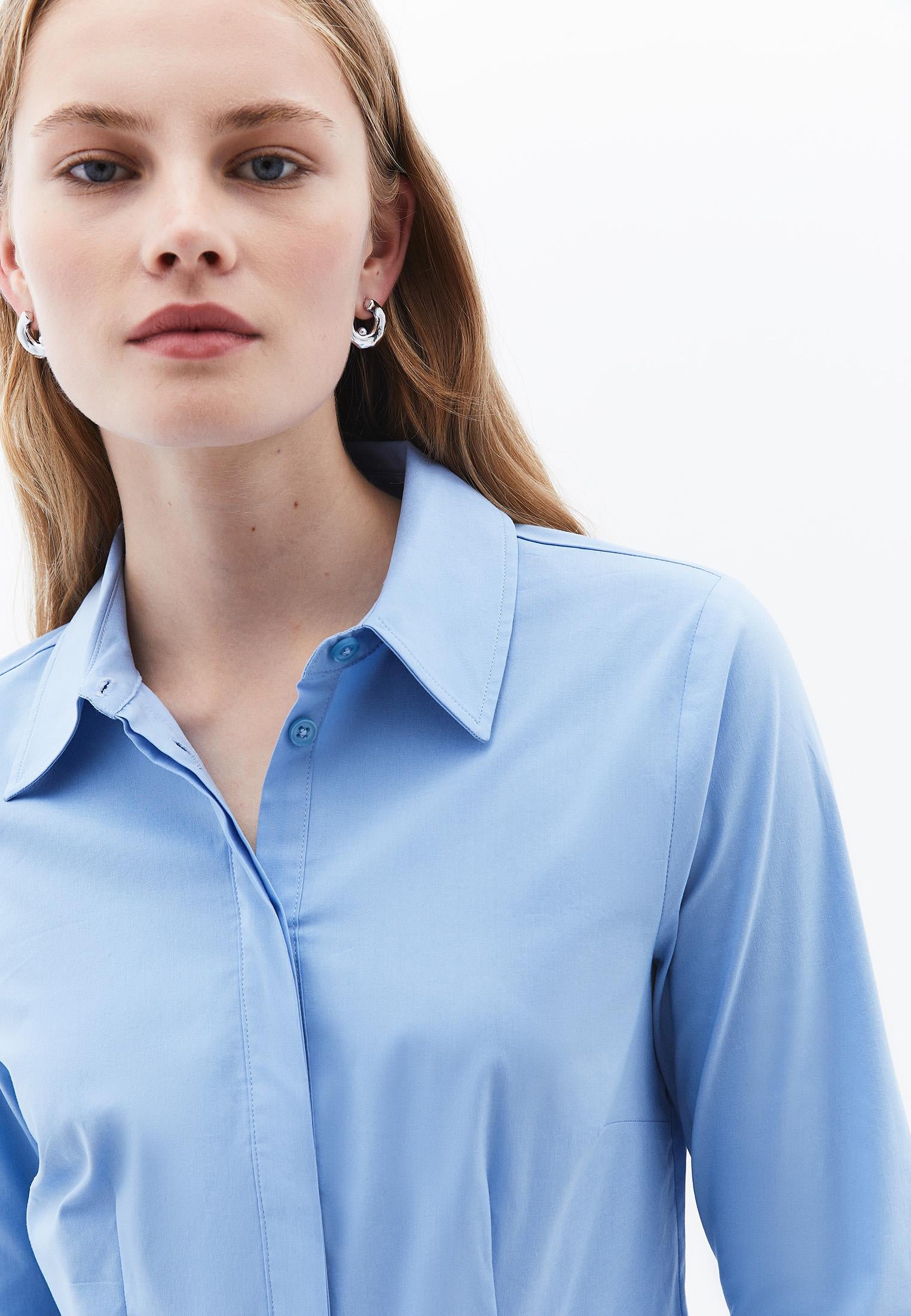 Woven Standard Long Sleeve Shirt - FROZEN FJORD