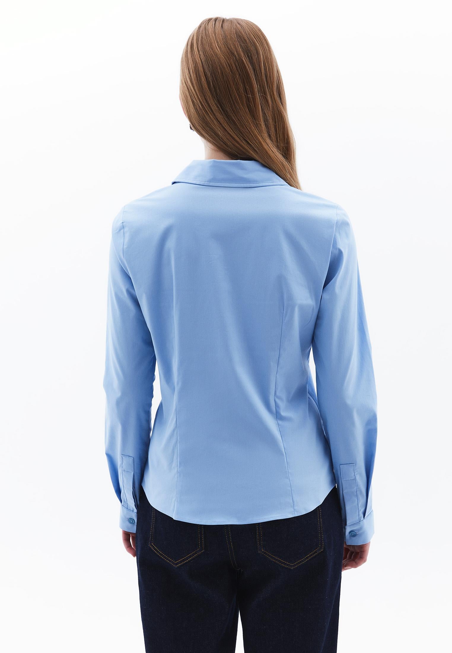 Woven Standard Long Sleeve Shirt - FROZEN FJORD