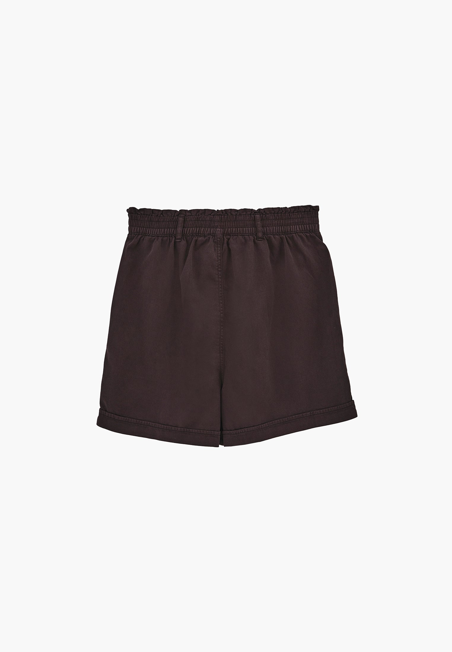 High Waist Elastic Shorts - GANACHE