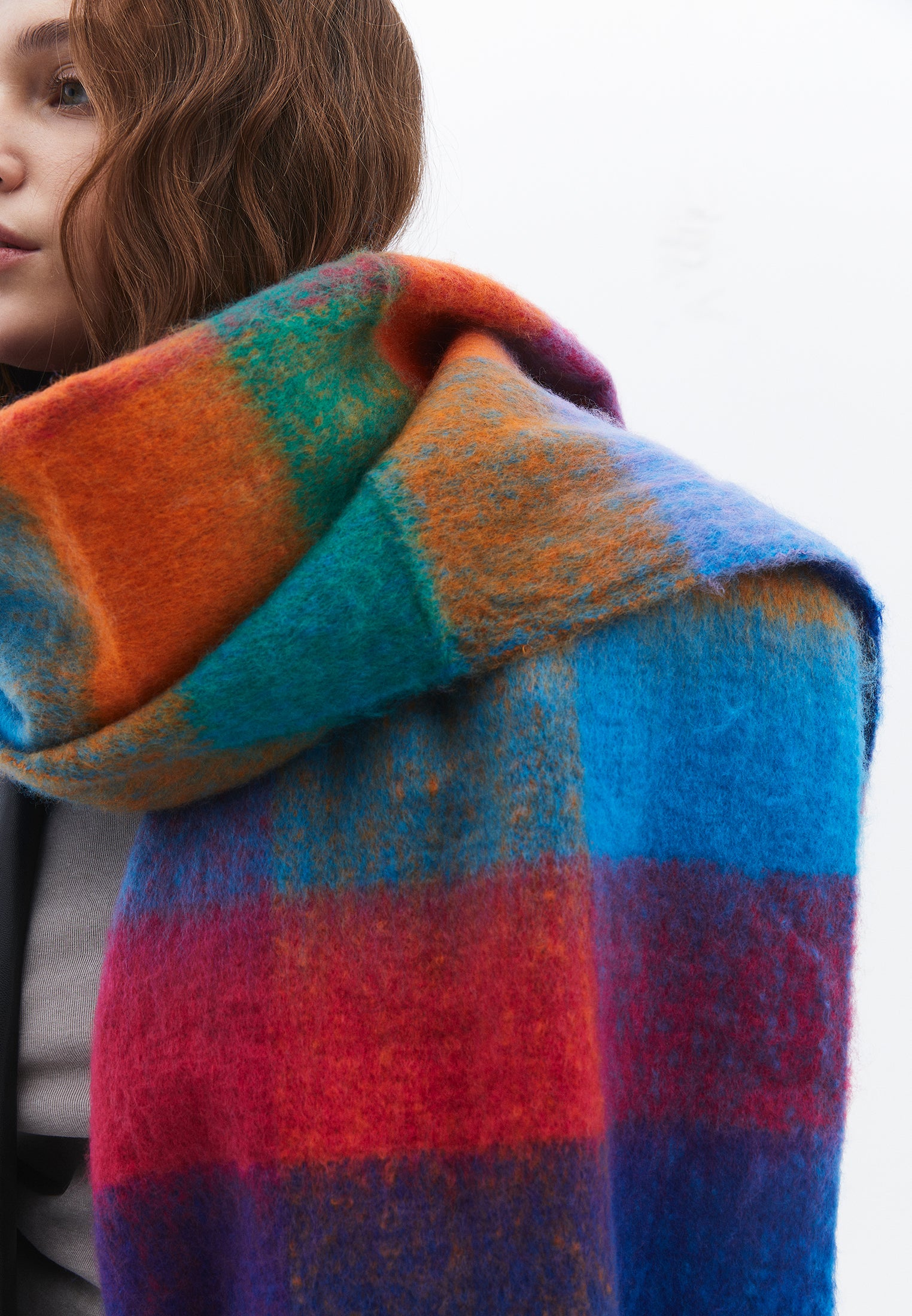 Women Accessory Scarf Shawl - GARNET ROSE
