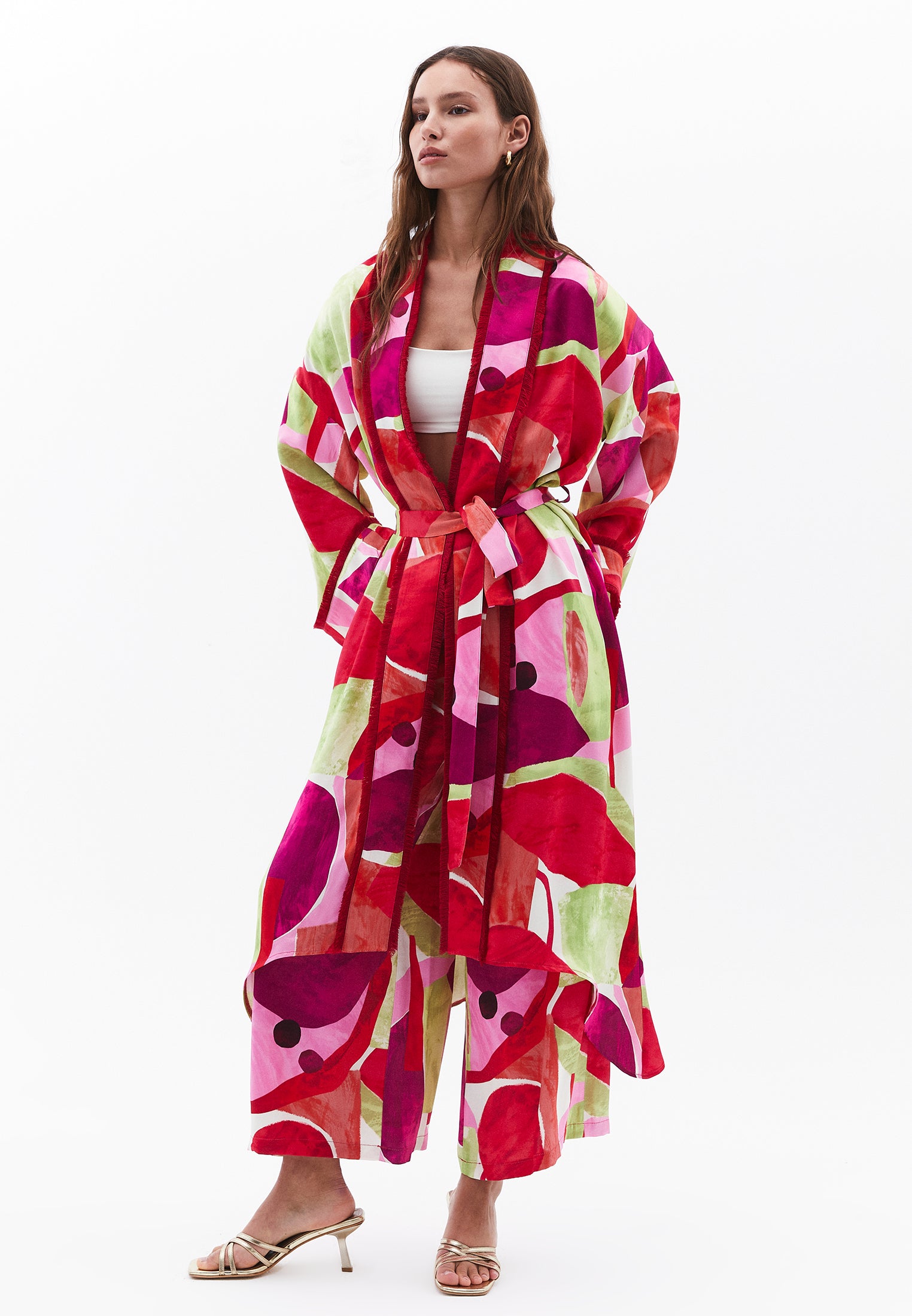 Long Oversize Kimono - GEO COMB