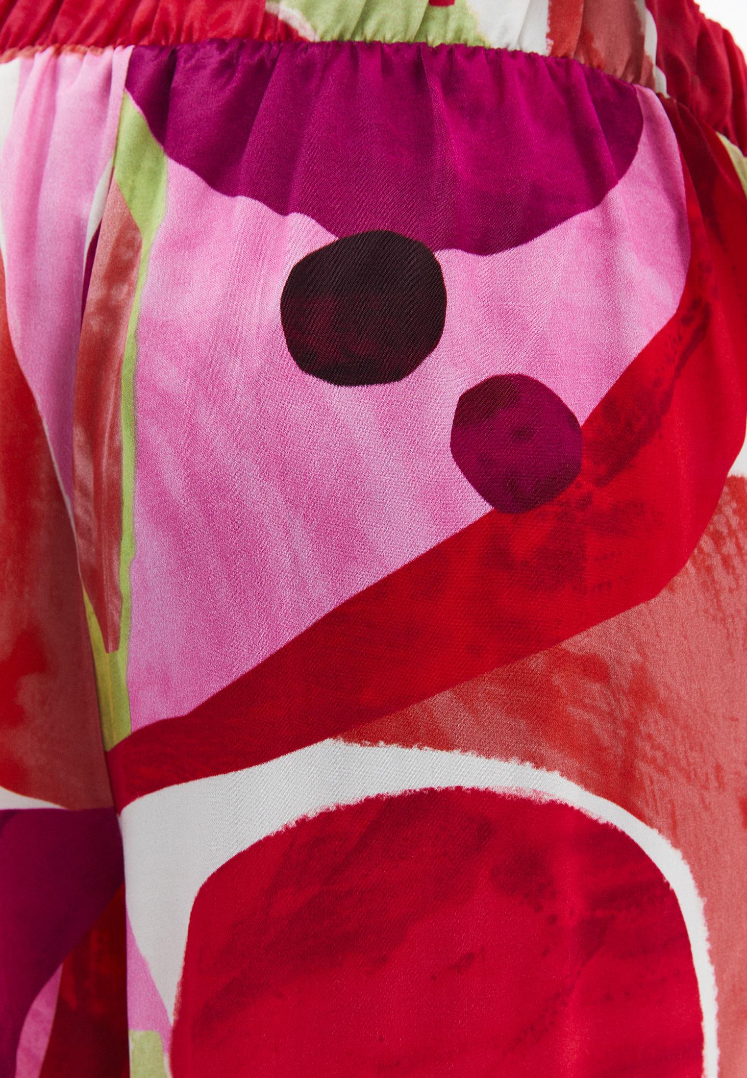 Wide Leg Printed High Waist Pants - GEO COMB