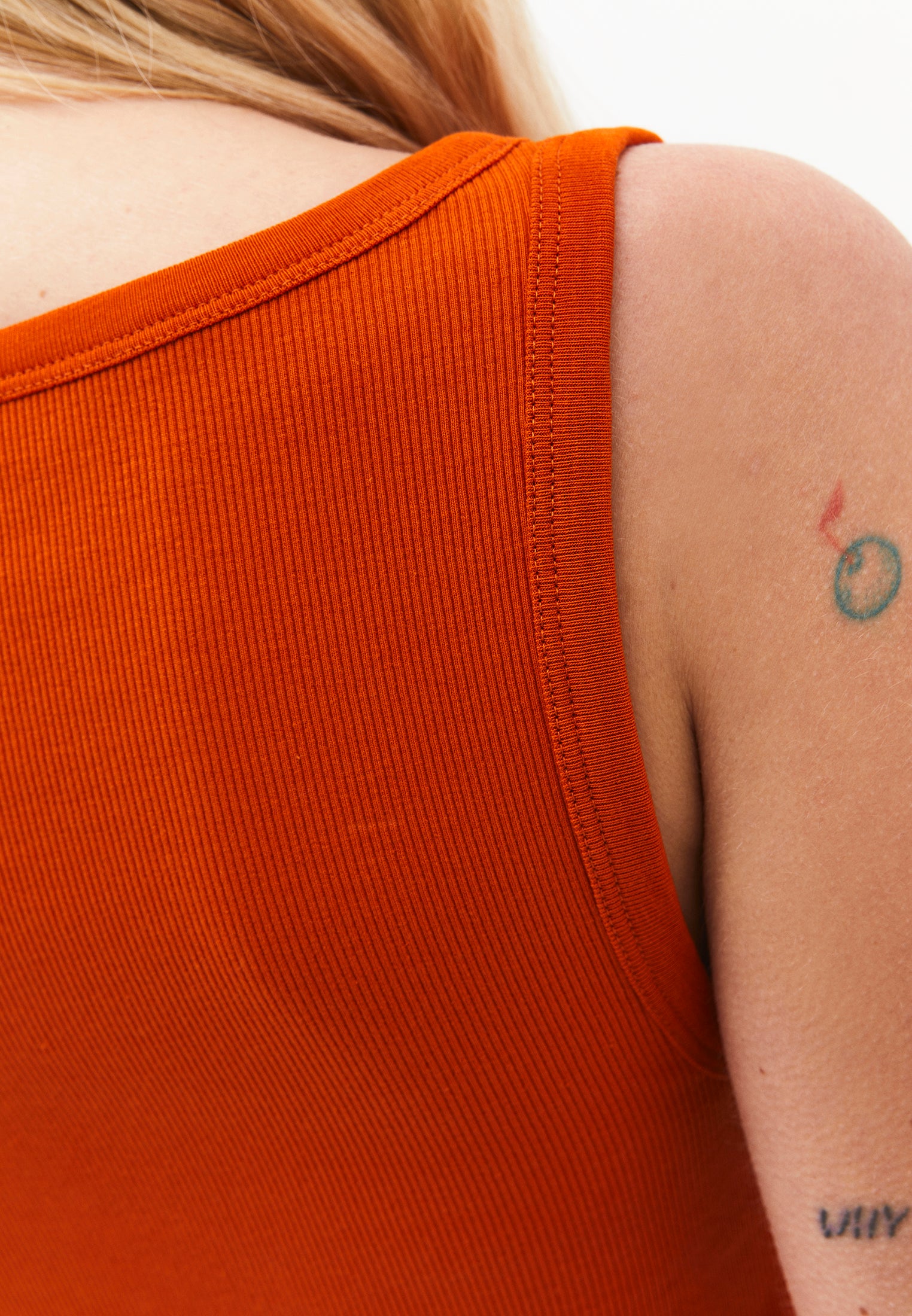 Boat Neck Tank Top - GOLD FLAME