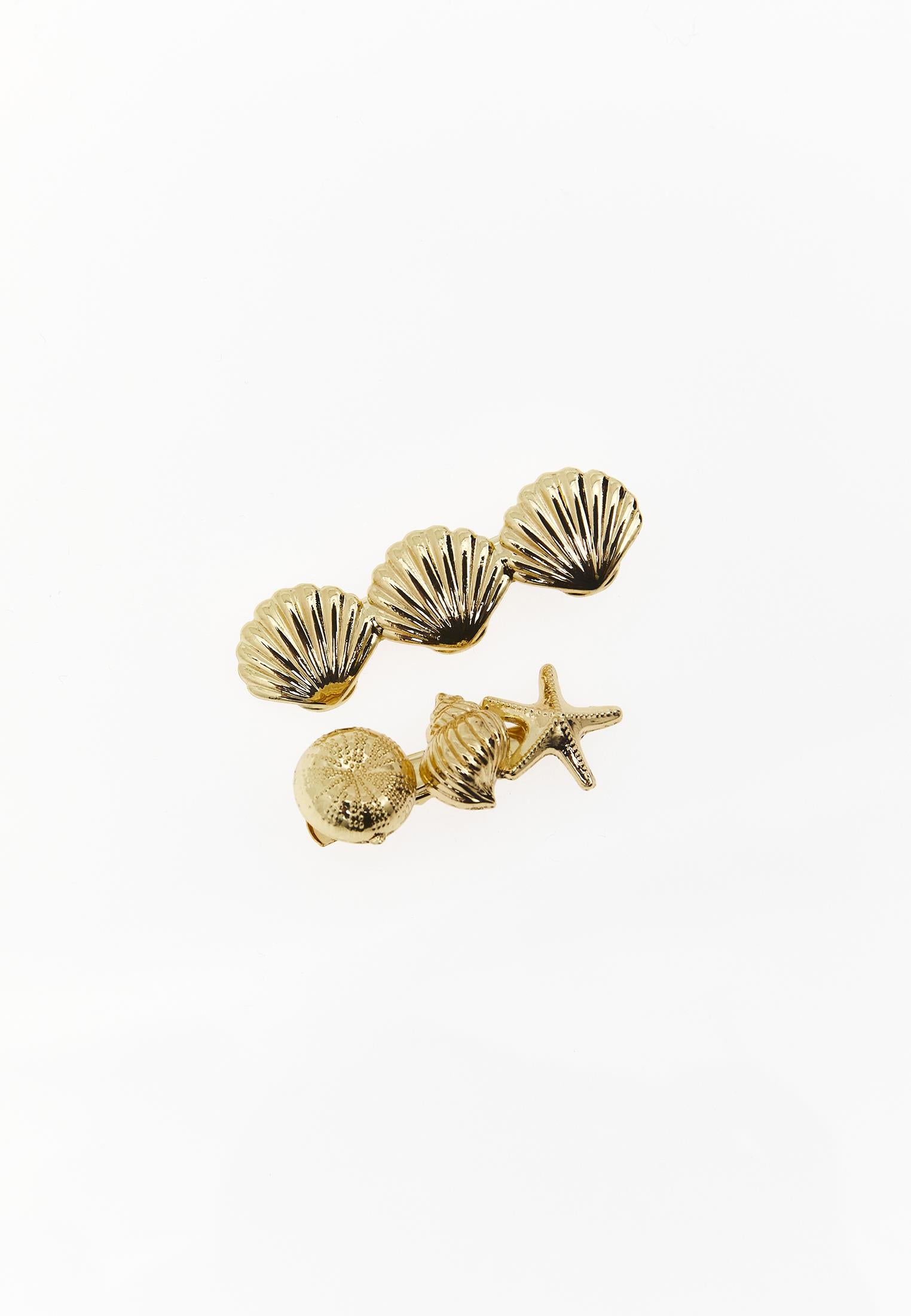 Modern Hair Clip Set - GOLD