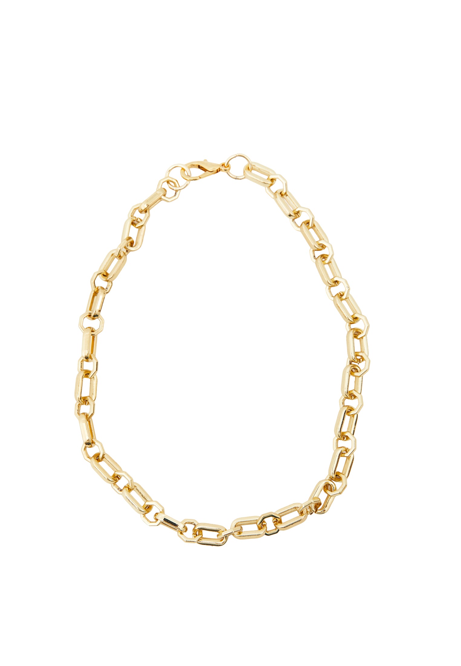 Stylish Detailed Necklace - GOLD