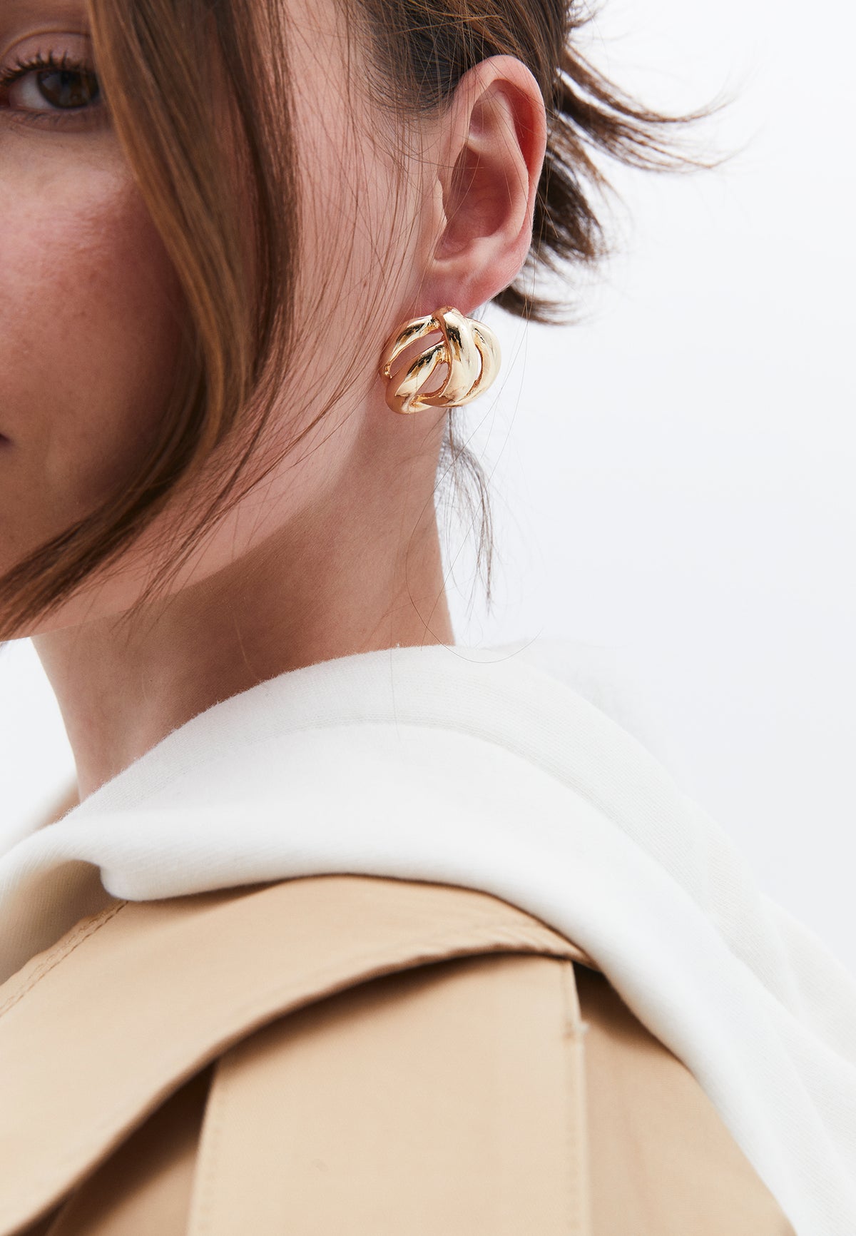 Modern Design Earring - GOLD