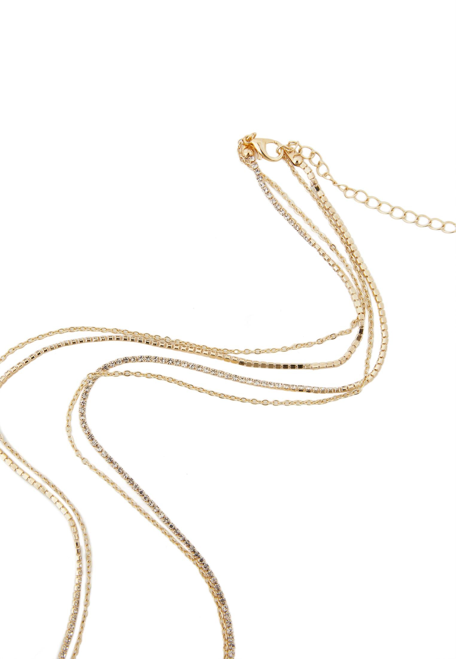 Eye-Catching Necklace Model - GOLD