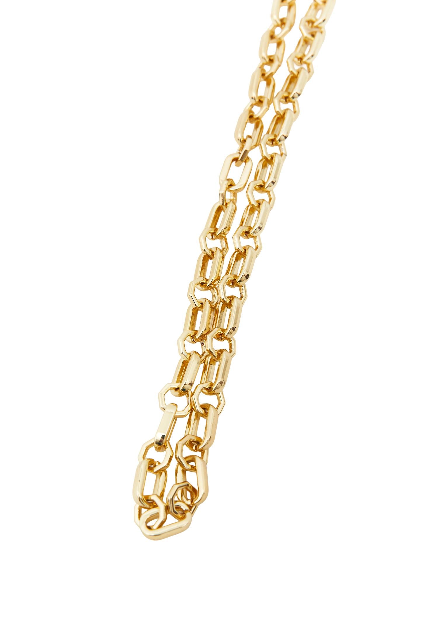 Stylish Detailed Necklace - GOLD