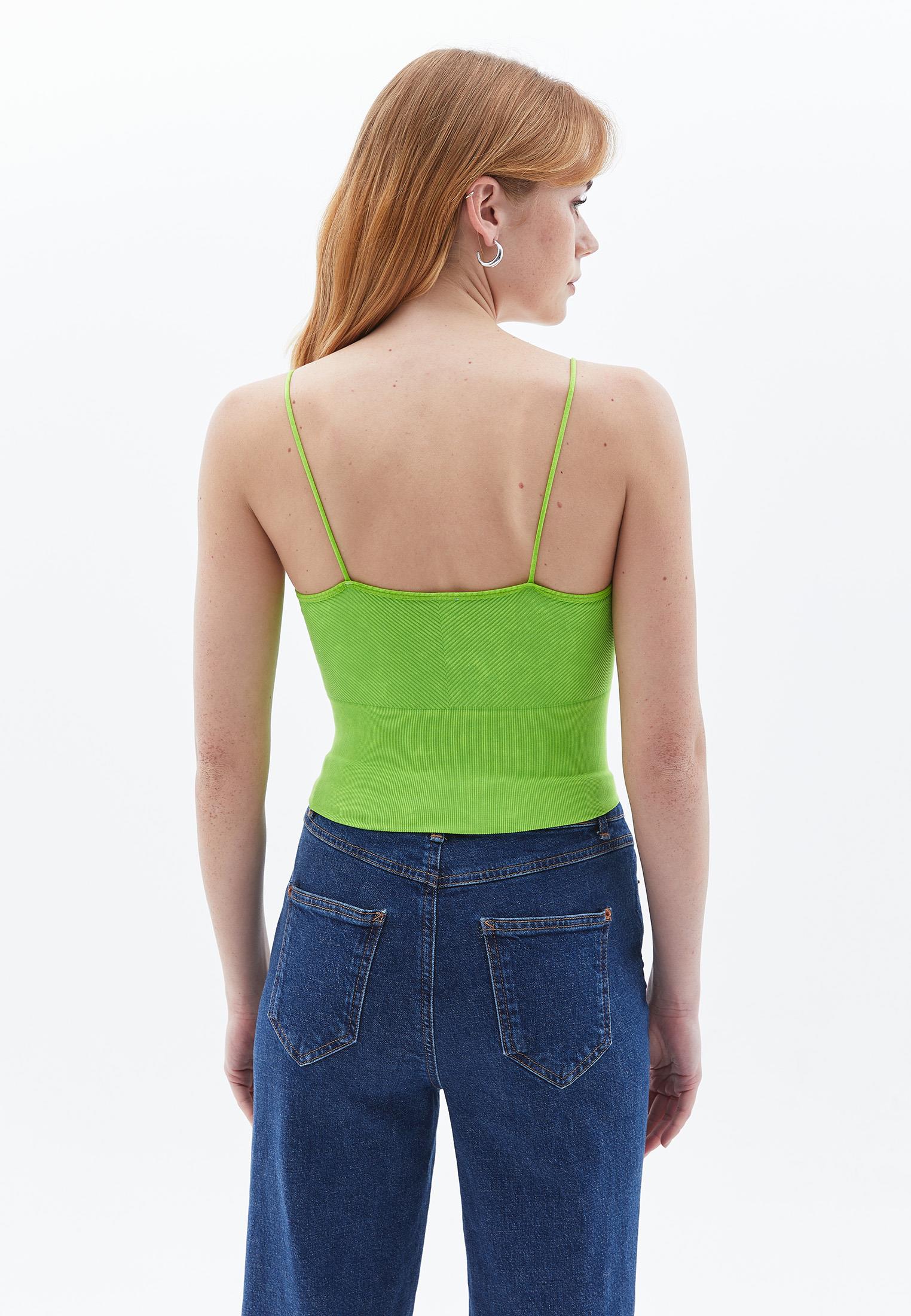 V Neck Undershirt - GREENERY
